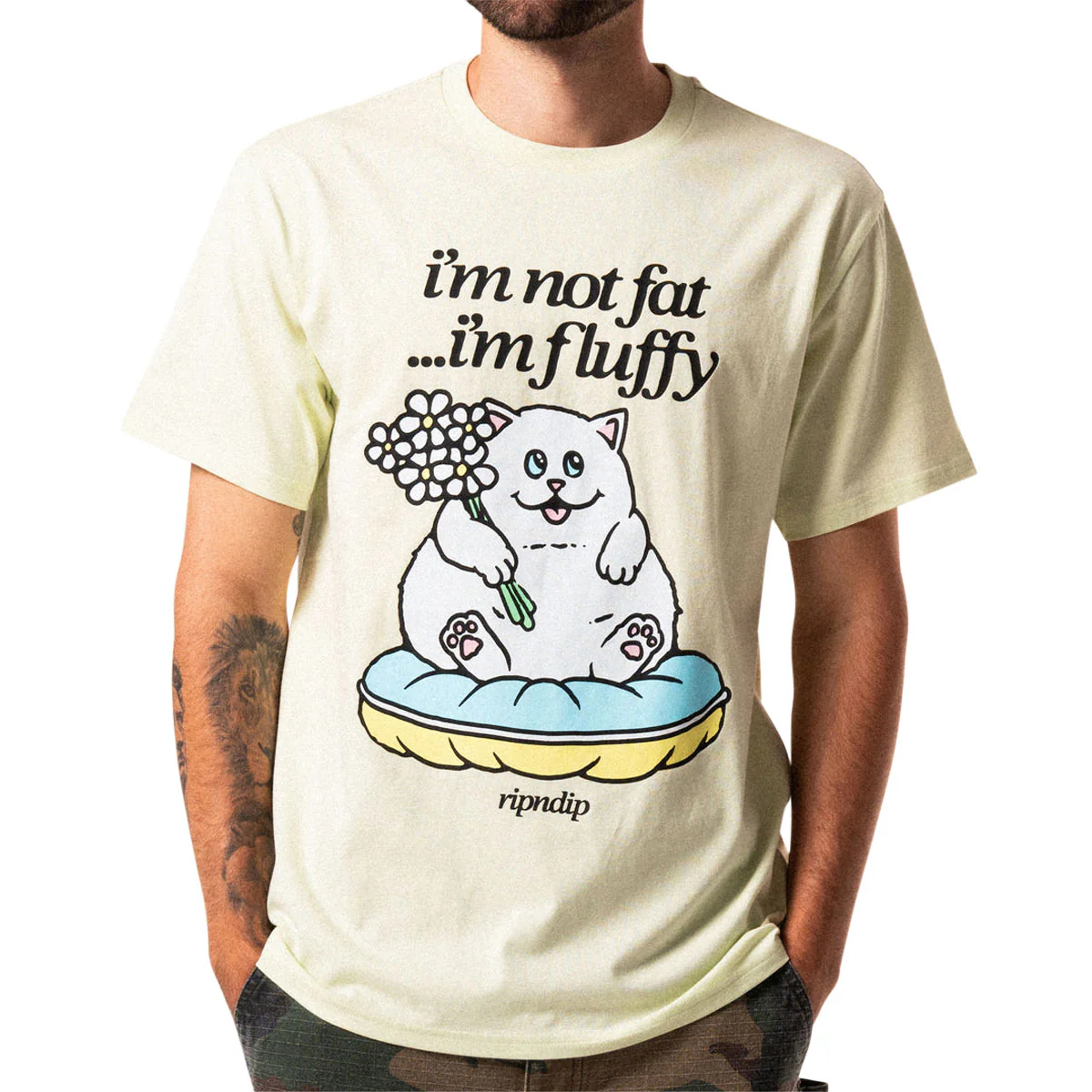 RIPNDIP Fluffy Baby T-Shirt - Light Lime - Image 2