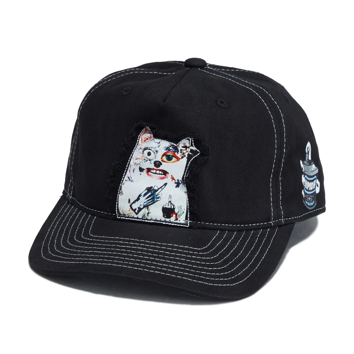 RIPNDIP Lord Nermal Collage Snapback Hat - Black