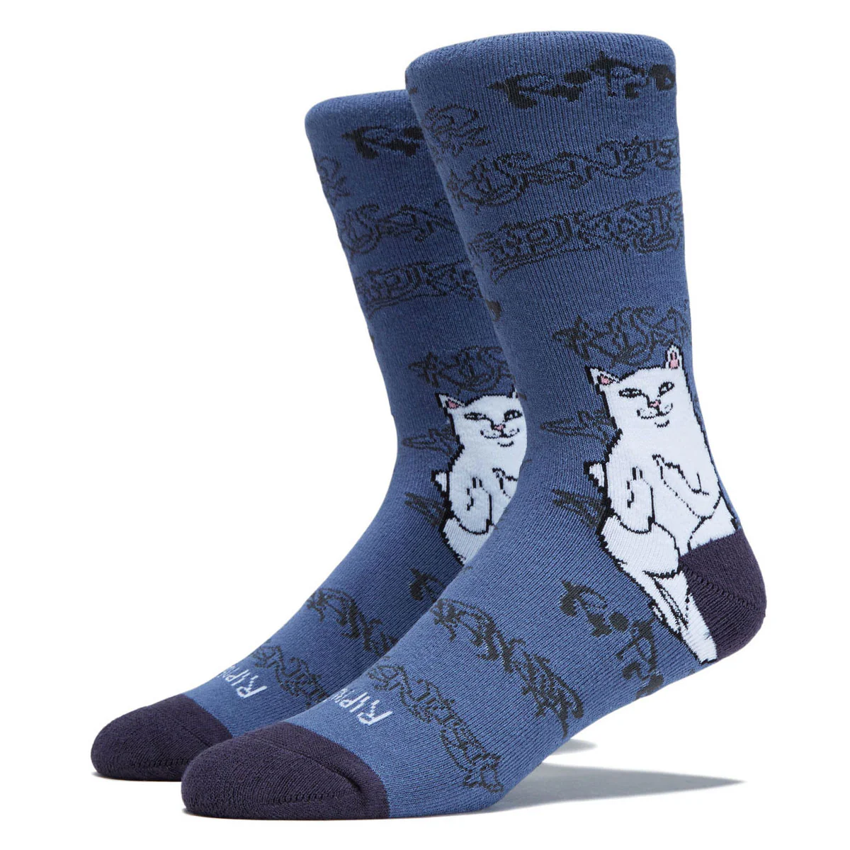 RIPNDIP Lord Nermal Ghost Socks - Slate