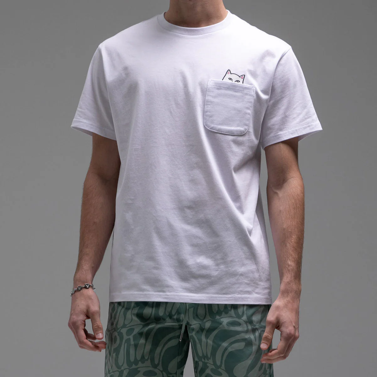 RIPNDIP Lord Nermal Pocket T-Shirt - White II - Image 2