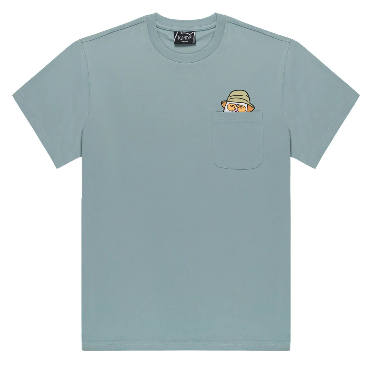 RIPNDIP Nermal S Thompson Pocket T-Shirt - Silver Blue