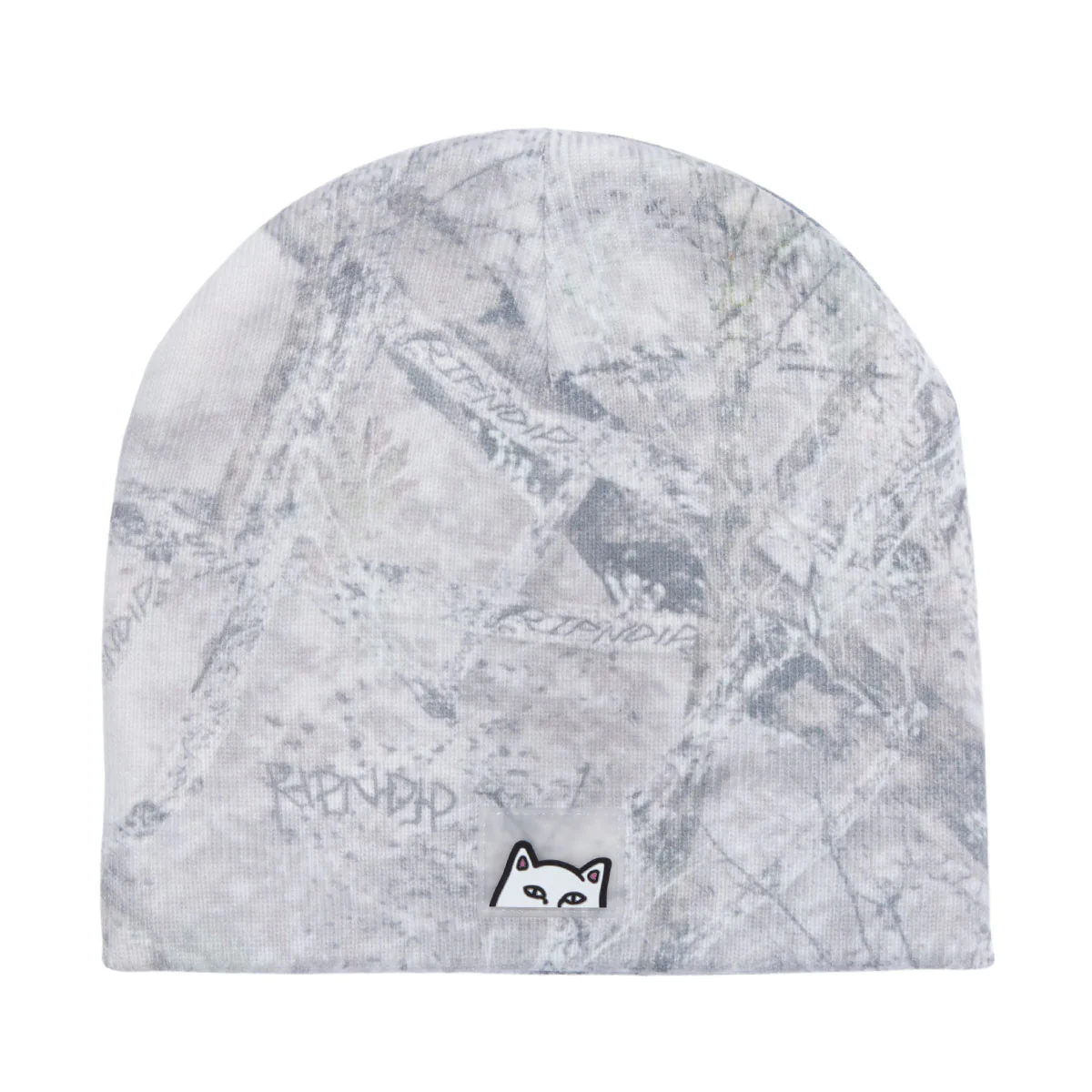 RIPNDIP Peeking Nermal Skull Beanie - Nerm Tree Camo
