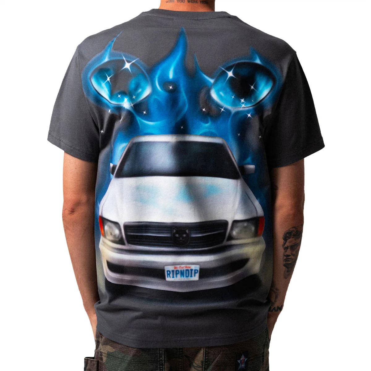 RIPNDIP Ride Or Die T-Shirt - Charcoal - Image 4