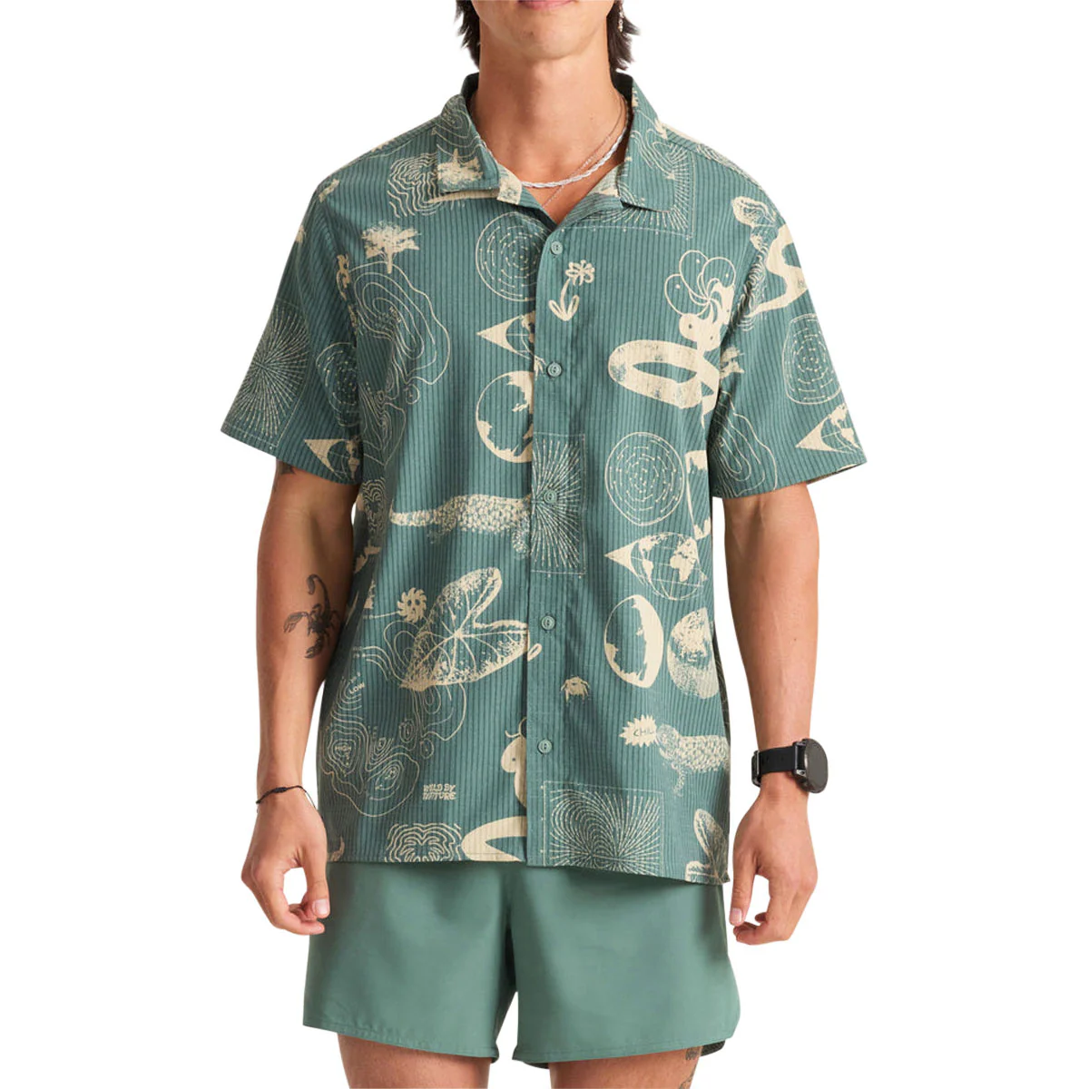 Roark Bless Up Trail Shirt - Slate Green WBN
