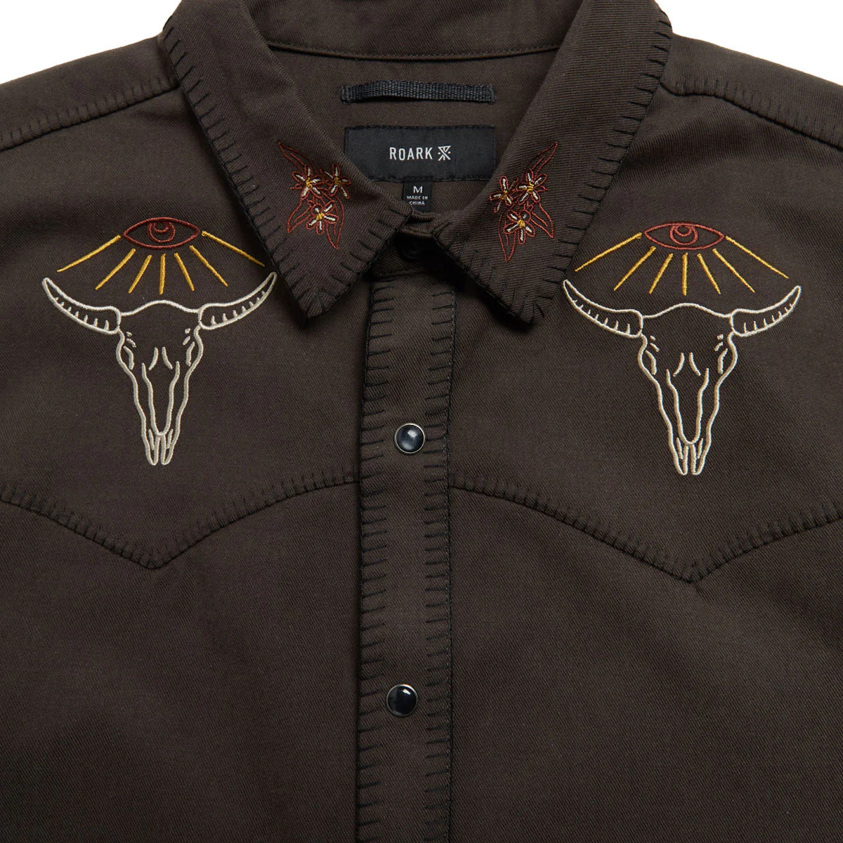 Roark On The Range Long Sleeve Shirt - Dark Brown - Image 4