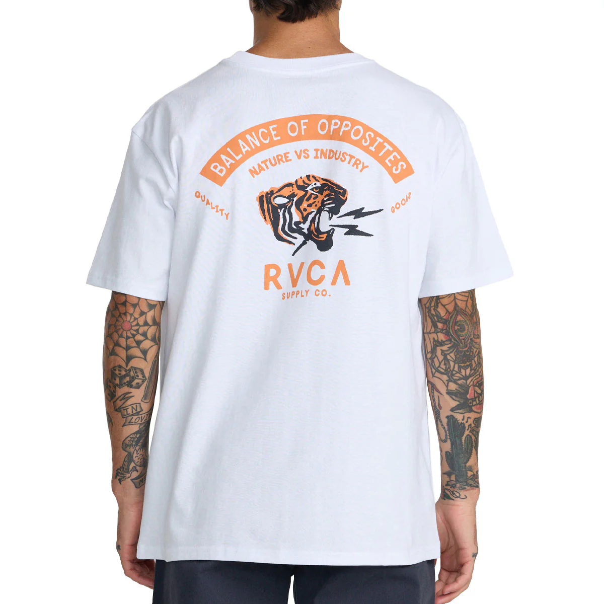 RVCA Bengal Supply T-Shirt - White - Image 4