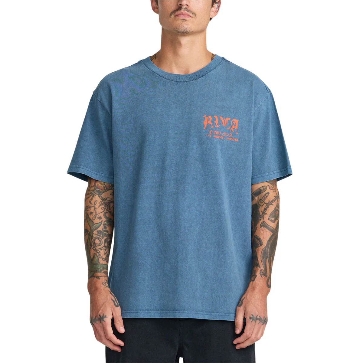 RVCA Big Press T-Shirt - Dark Denim - Image 3
