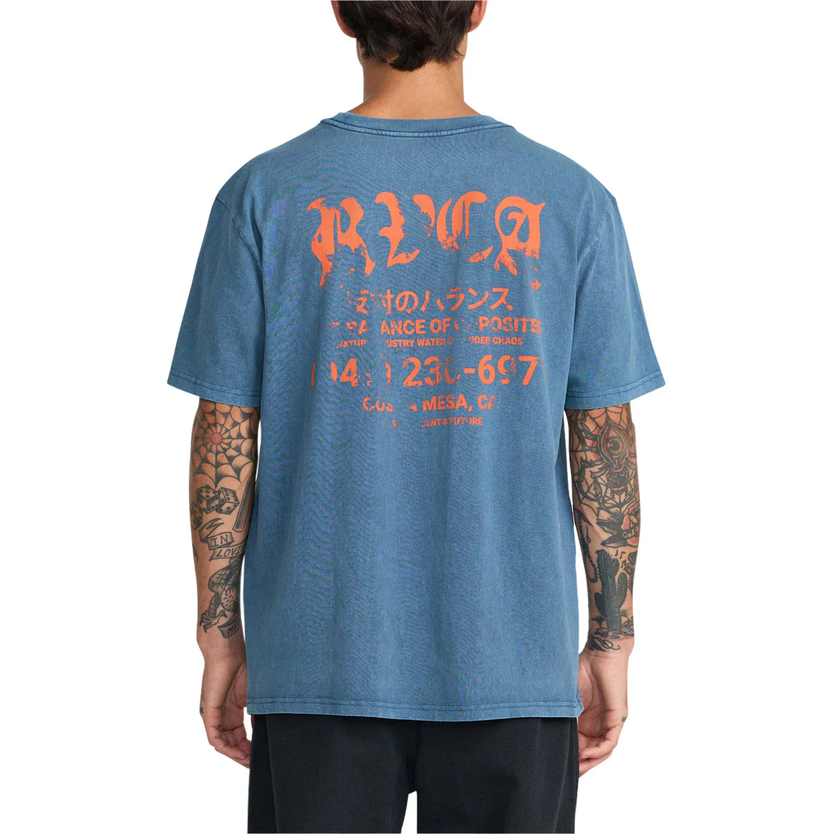 RVCA Big Press T-Shirt - Dark Denim - Image 4