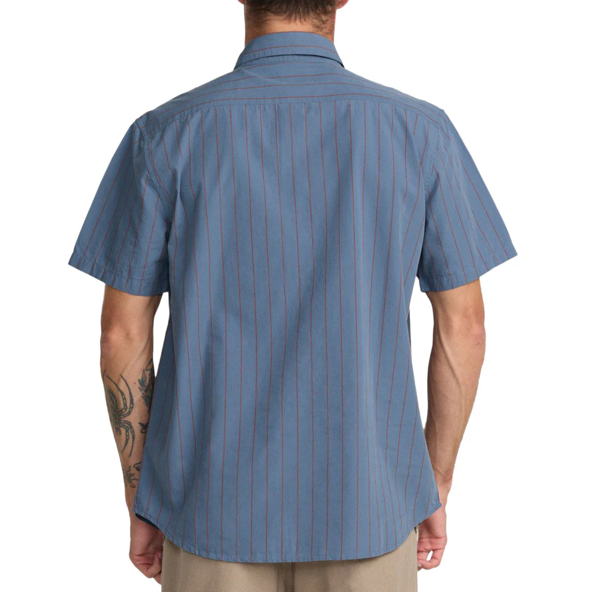 RVCA Dayshift Workwear Stripe Shirt - Vintage Navy - Image 2