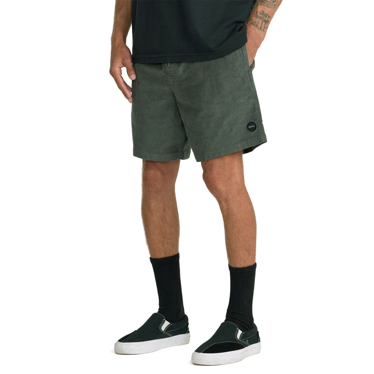 RVCA Escape Elastic Cord Shorts - Sage Leaf - Image 4