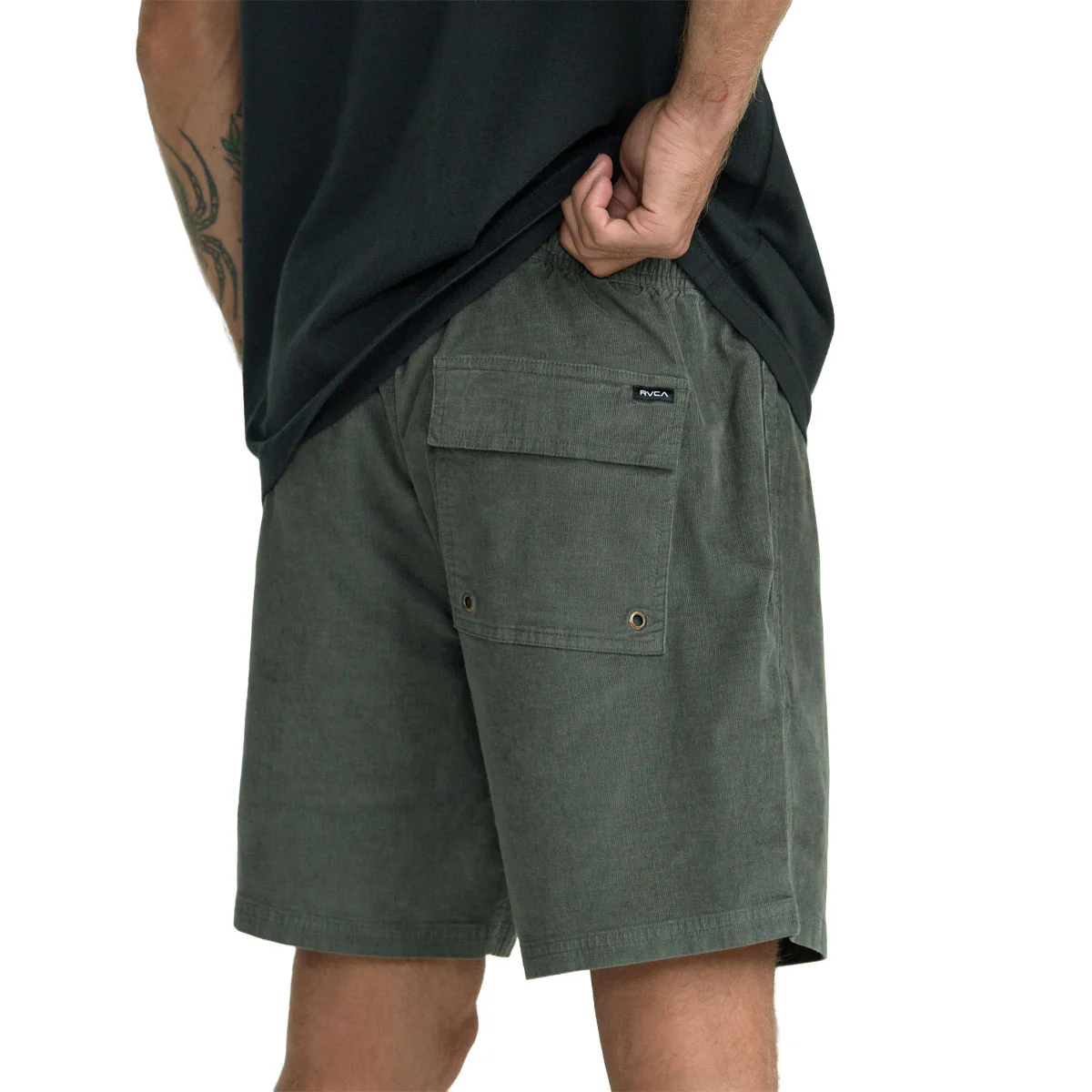 RVCA Escape Elastic Cord Shorts - Sage Leaf - Image 5