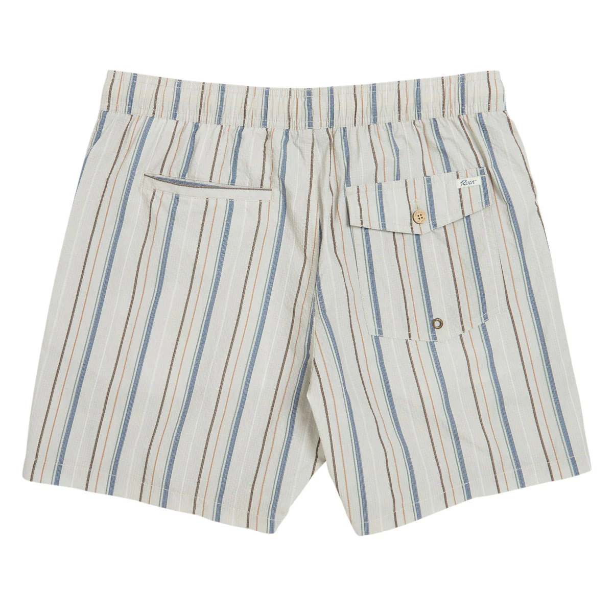 RVCA Exotica Seersucker Elastic 17 Shorts - Light Khaki - Image 2