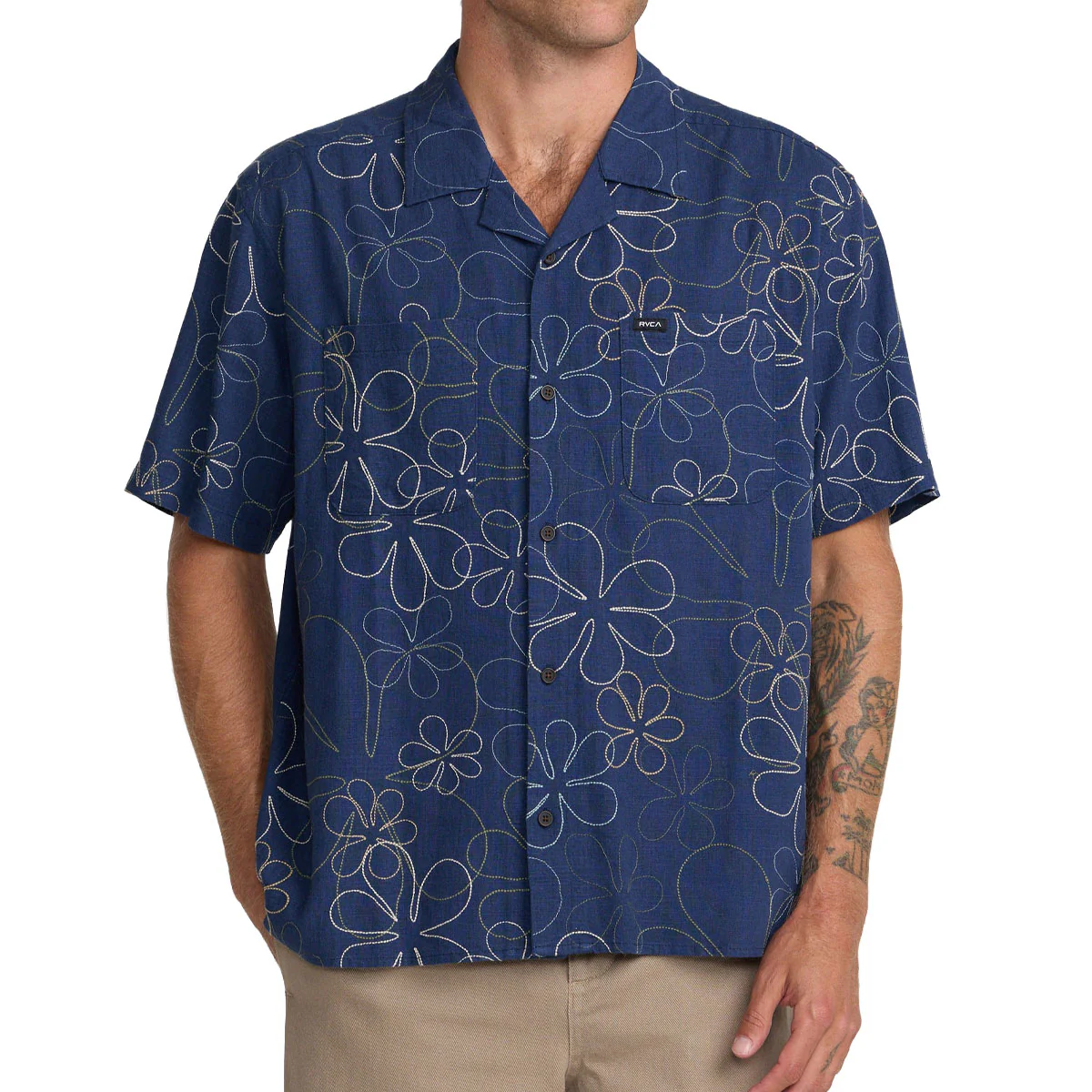 RVCA Full Bloom Shirt - Indigo