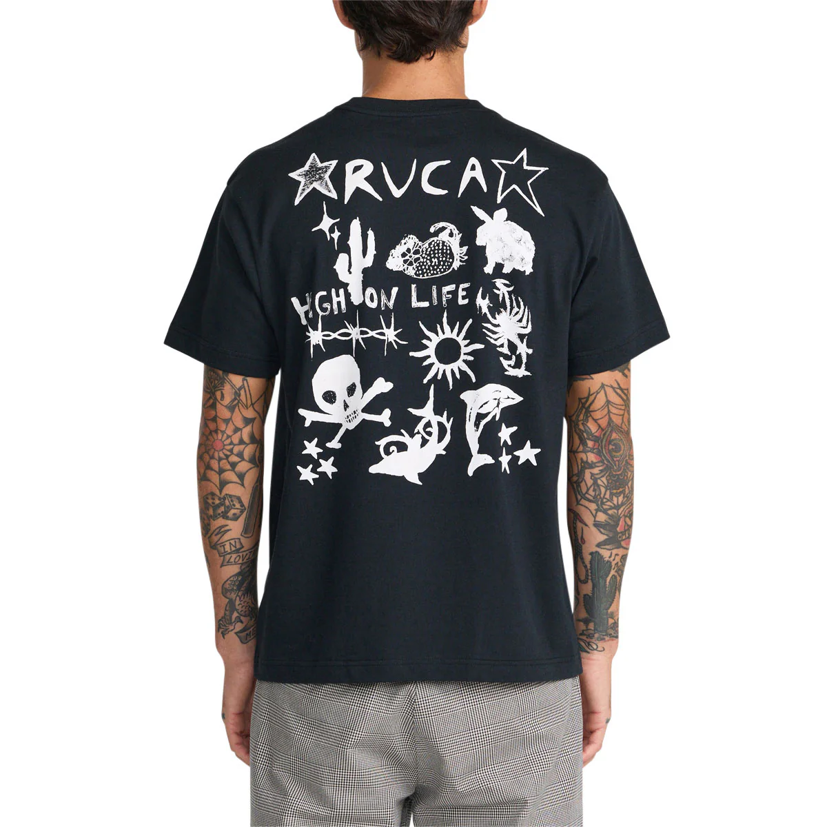 RVCA High On Life T-Shirt - Black - Image 4