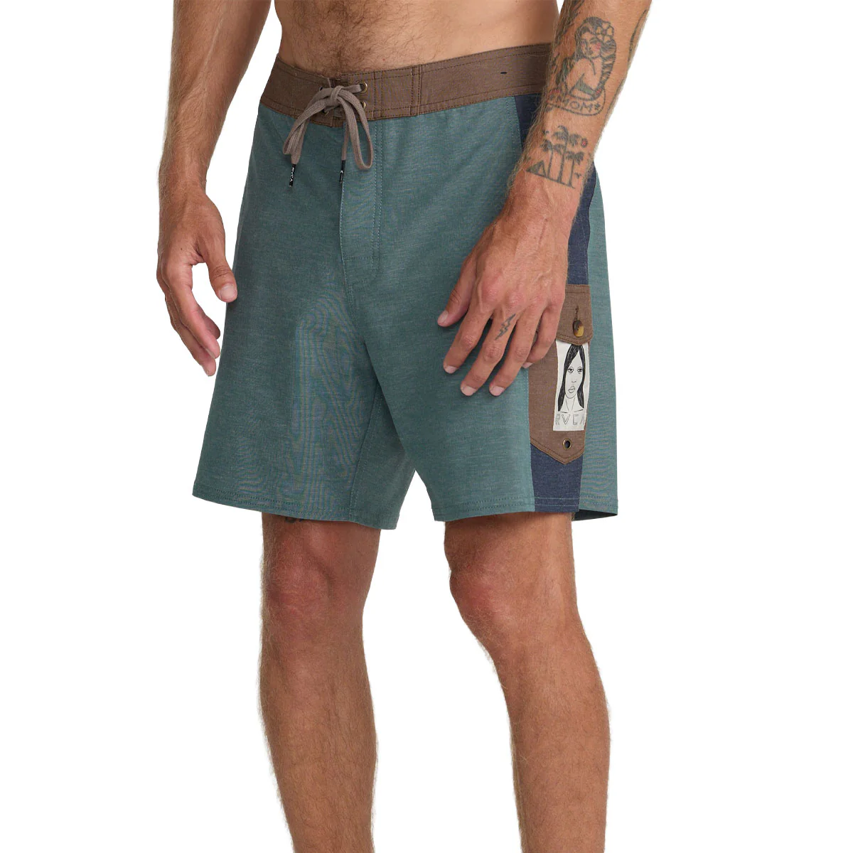RVCA Last Days 17" Boardshorts - Balsam Green - Image 4