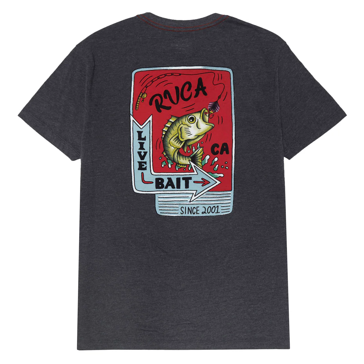 RVCA Live Bait T-Shirt - Black