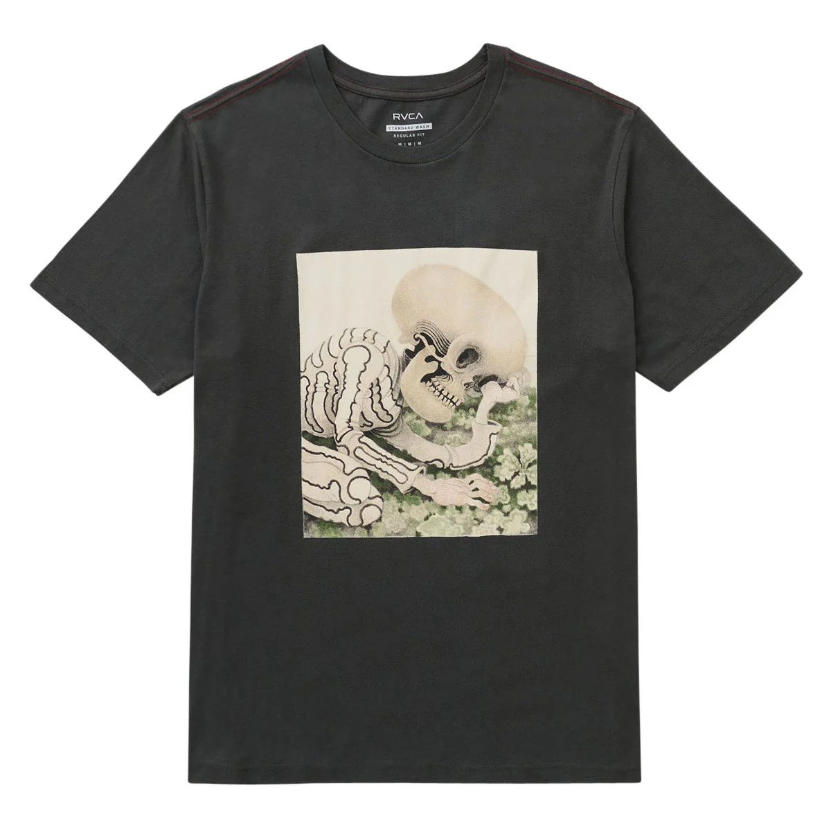 RVCA Sleepy Skeleton T-Shirt - Pirate Black
