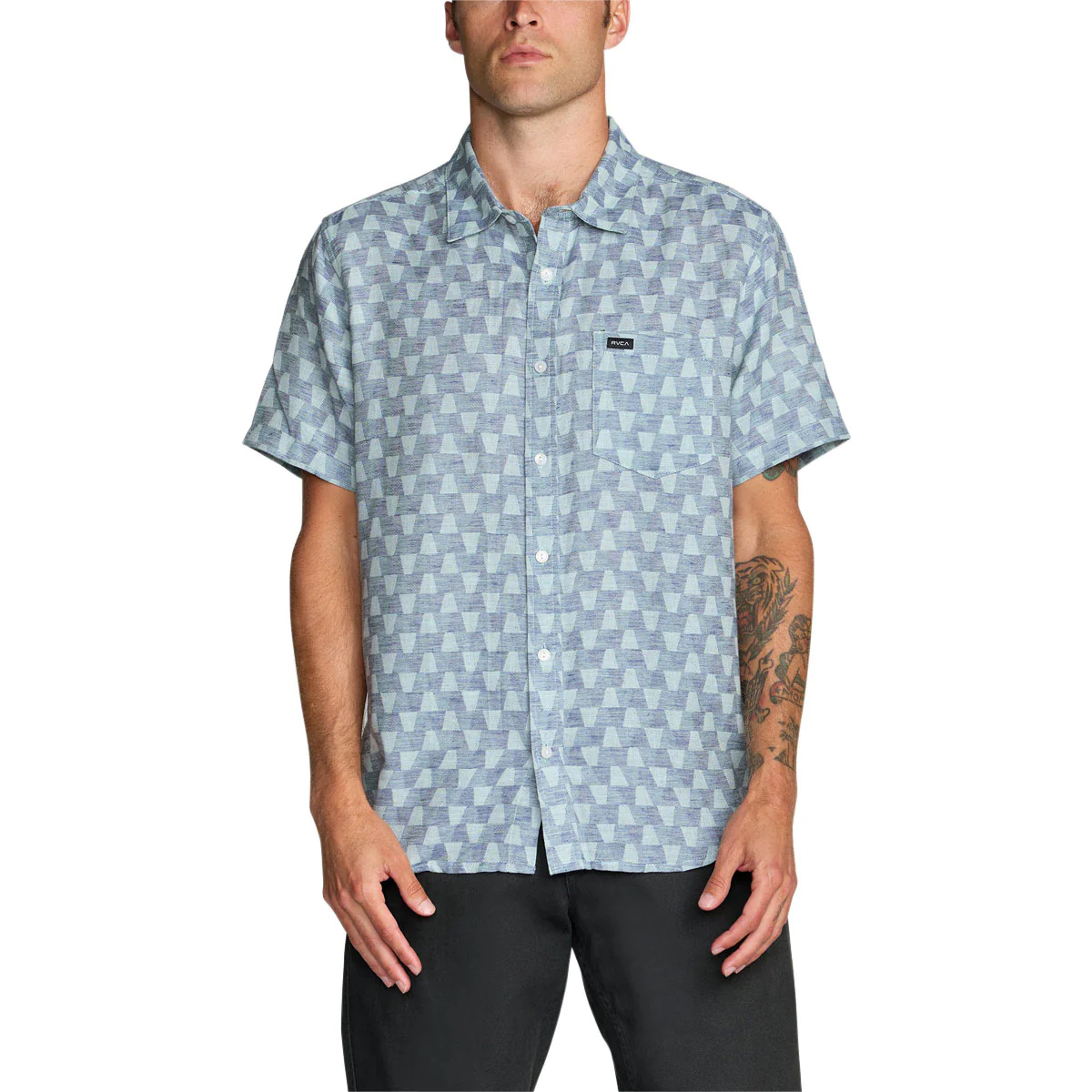 RVCA VA Monogram Shirt - Vintage Navy