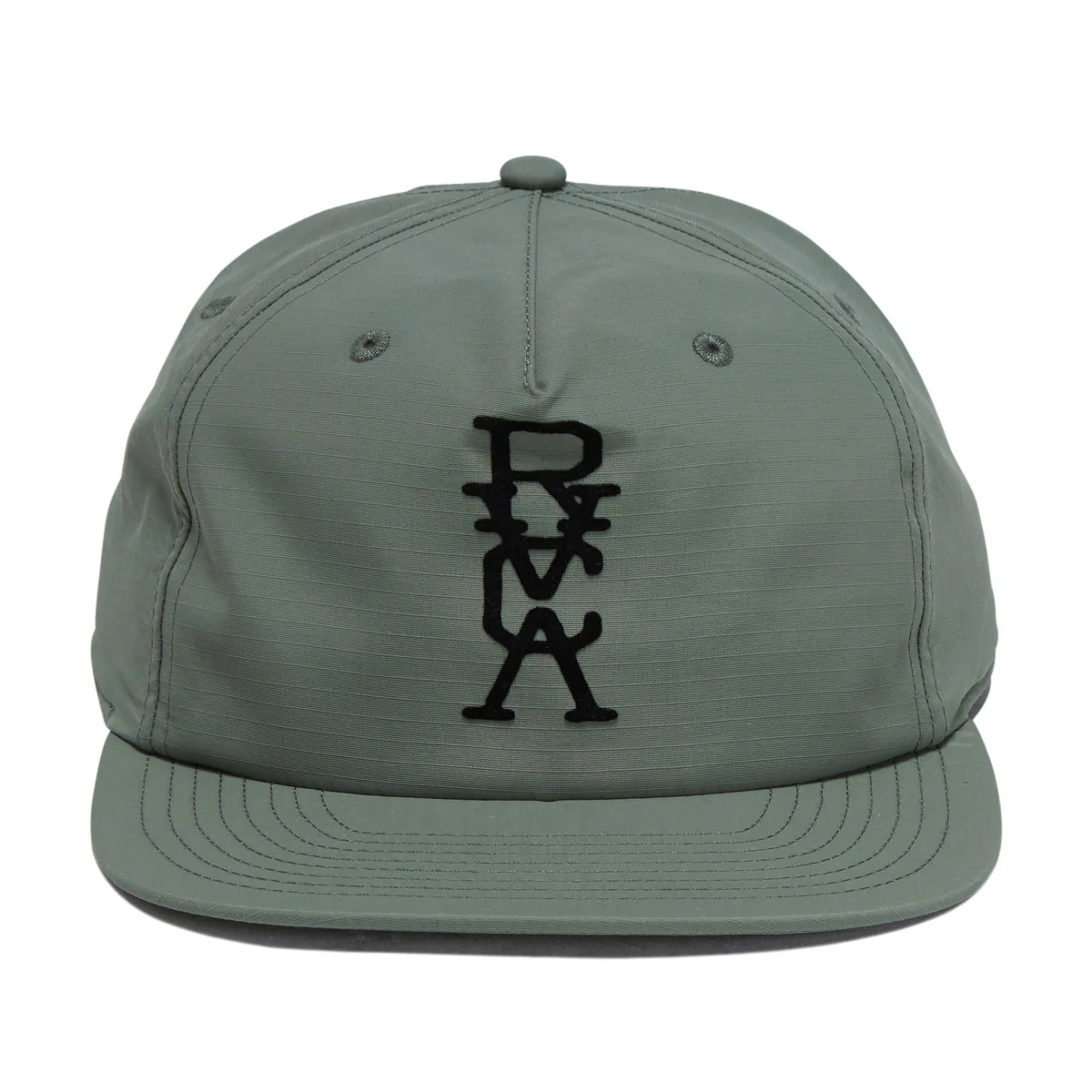 RVCA Vertical Snapback Hat - Ranger Green - Image 3