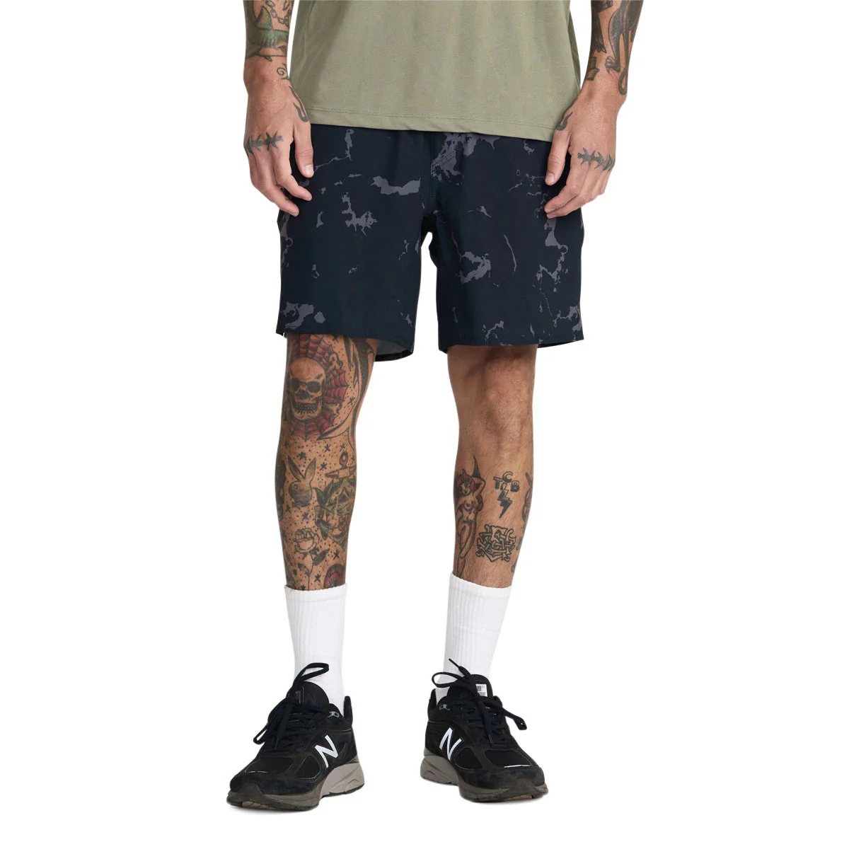 RVCA Yogger 2 In 1 Short 17" Shorts - Black 2 - Image 2