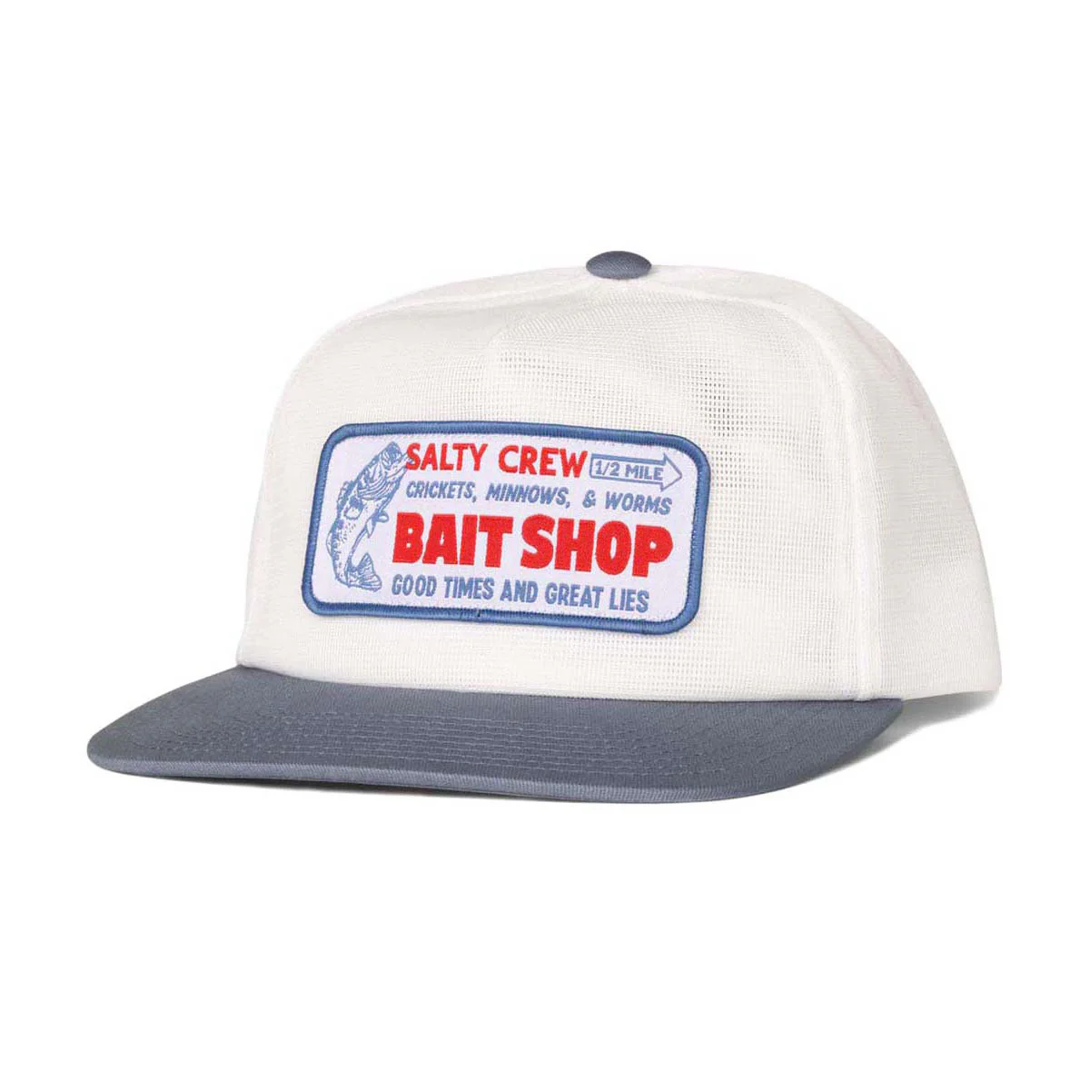 Salty Crew Bait Shop Trucker Hat - Off White