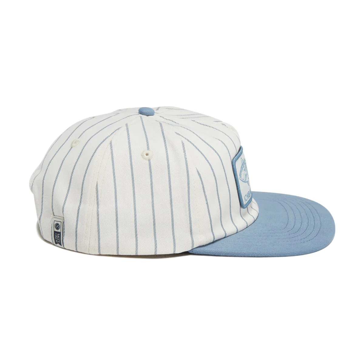 Salty Crew Fish Market Snapback Hat - Off White/Slate - Image 4