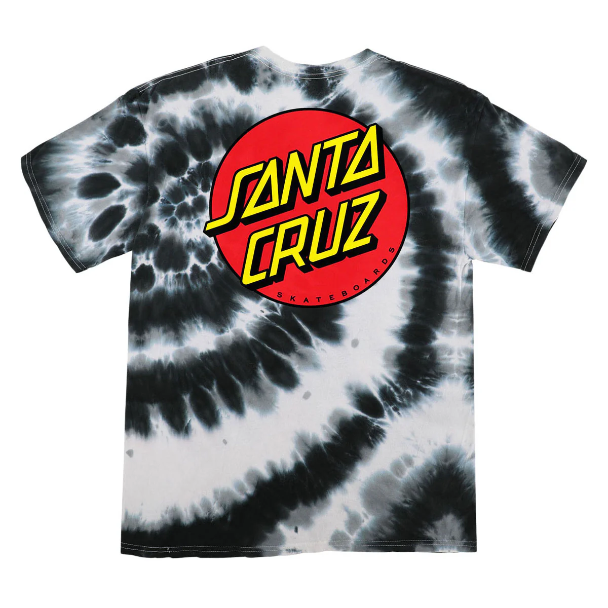 Santa Cruz Classic Dot T-Shirt - Swirl Black - Image 2