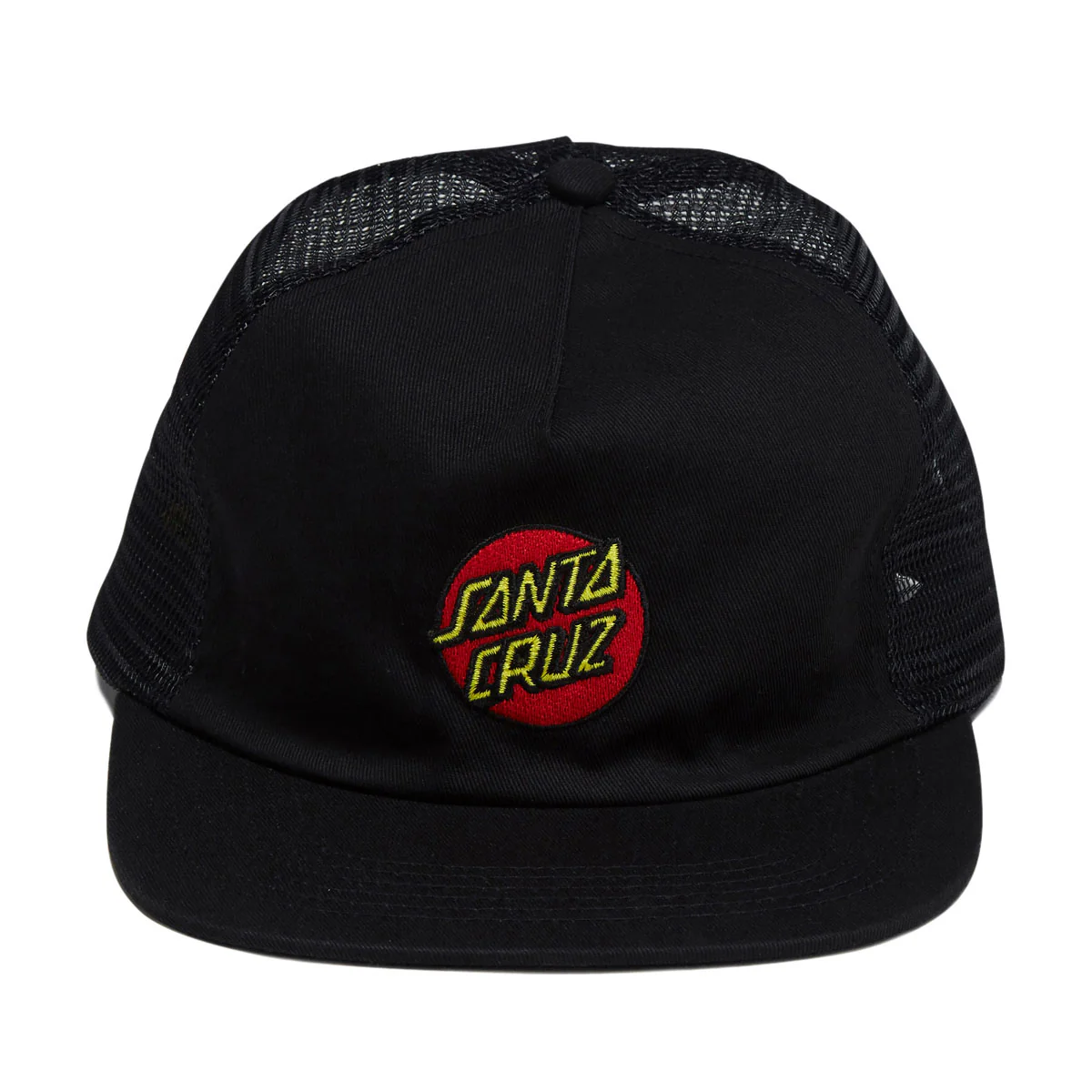 Santa Cruz Cruz Embroidered Snapback Hat - Black - Image 3