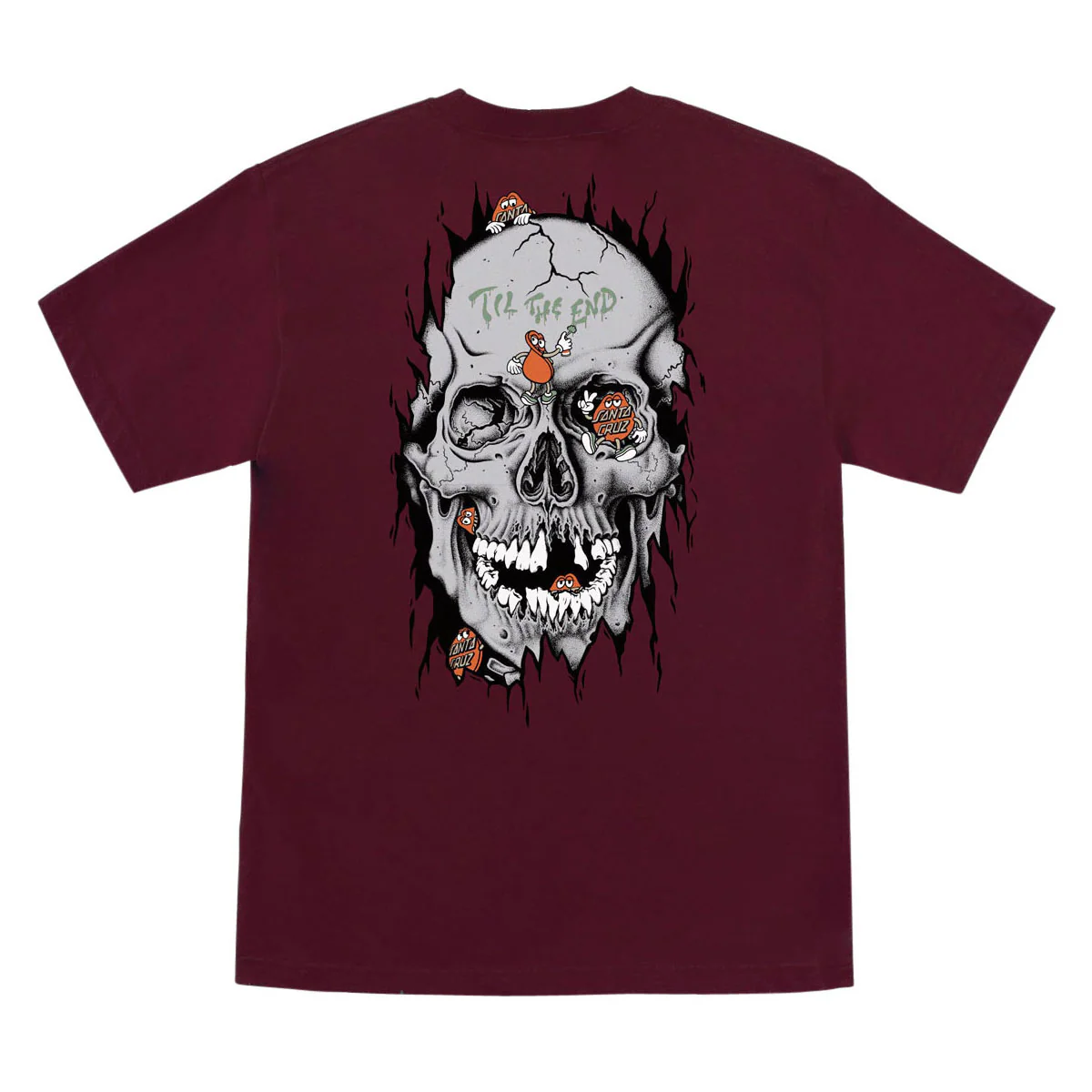 Santa Cruz Dot Dudes T-Shirt - Maroon