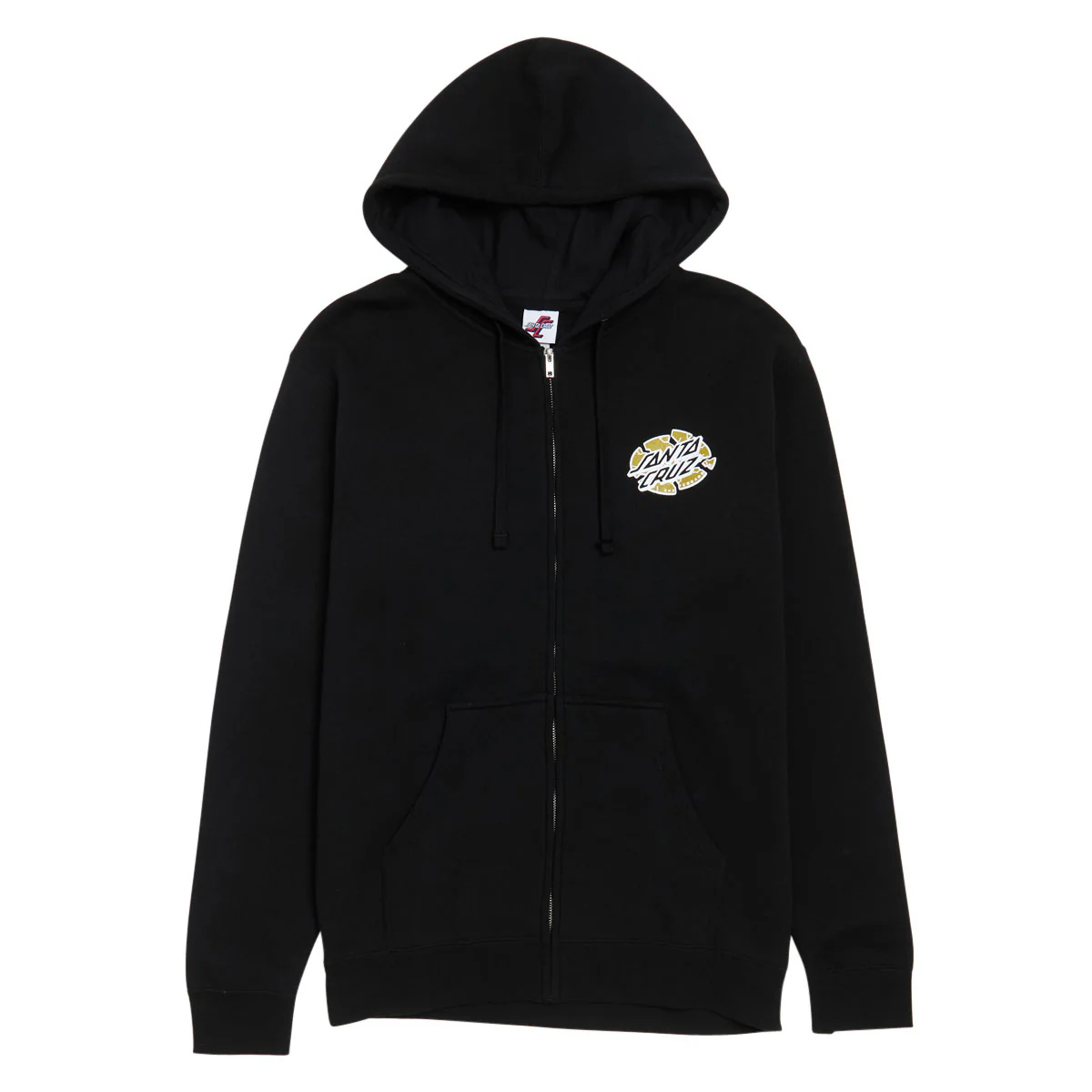Santa Cruz Grabke Exploding Dot Zip Hoodie - Black