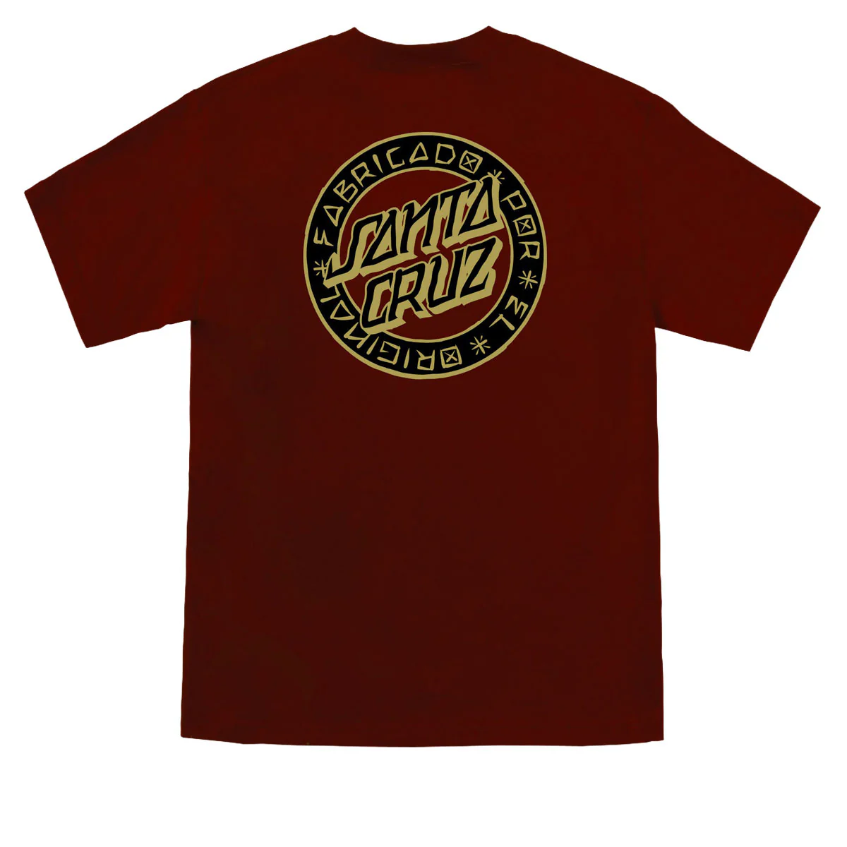 Santa Cruz Loco Dot T-Shirt - Burgundy
