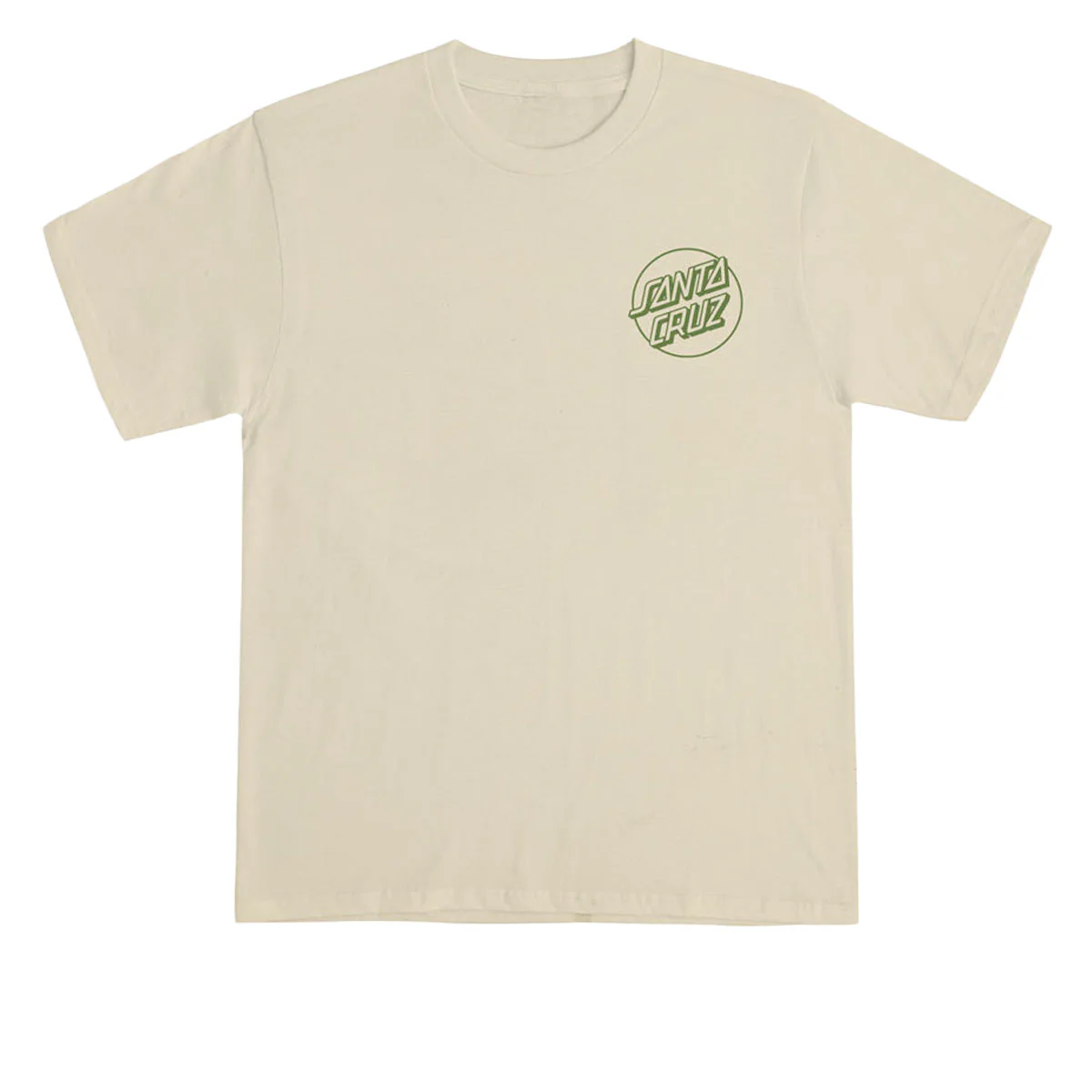 Santa Cruz Opus Dot T-Shirt - Cream/Green
