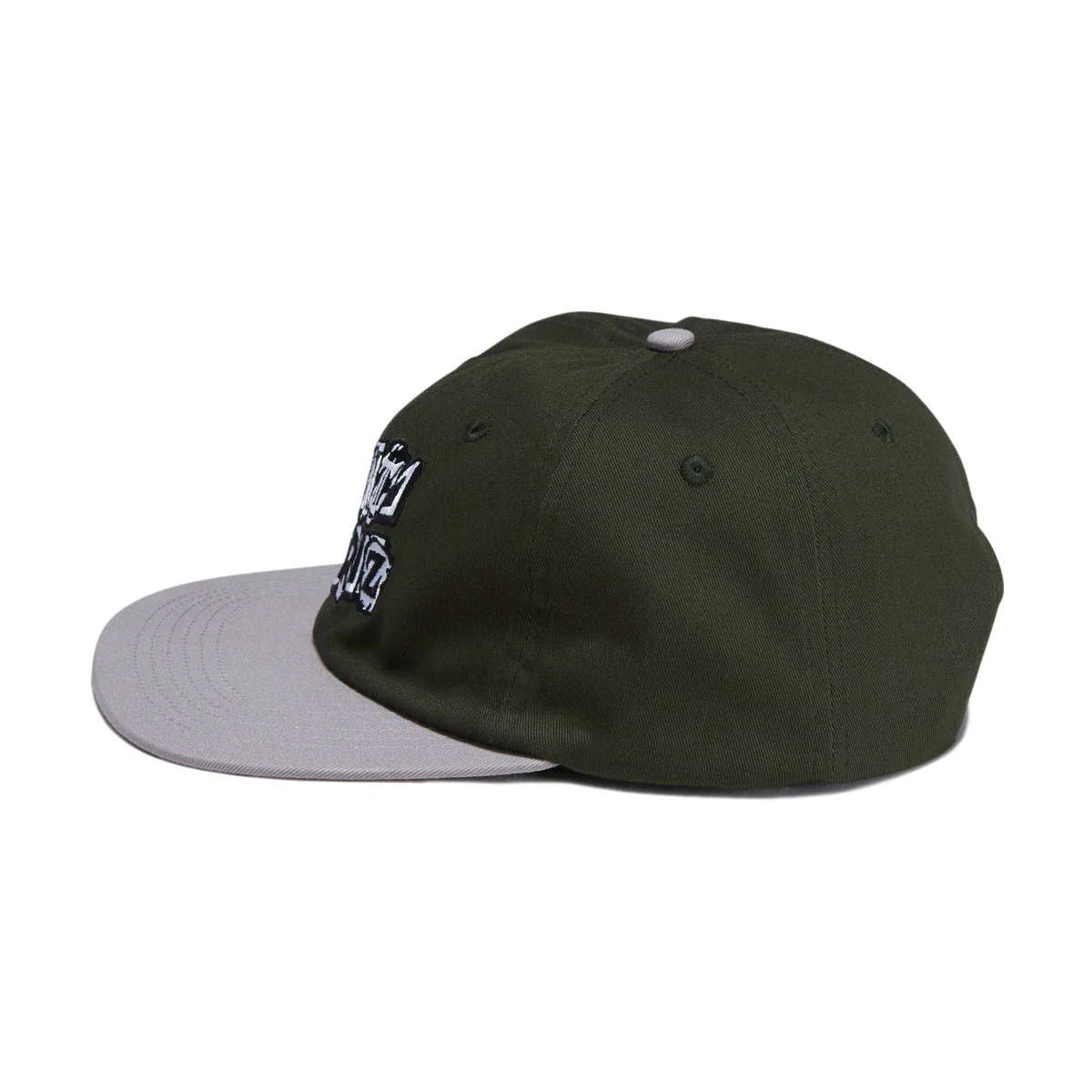 Santa Cruz Pay Off Stack Strip Snapback Hat - Forest/Grey - Image 3