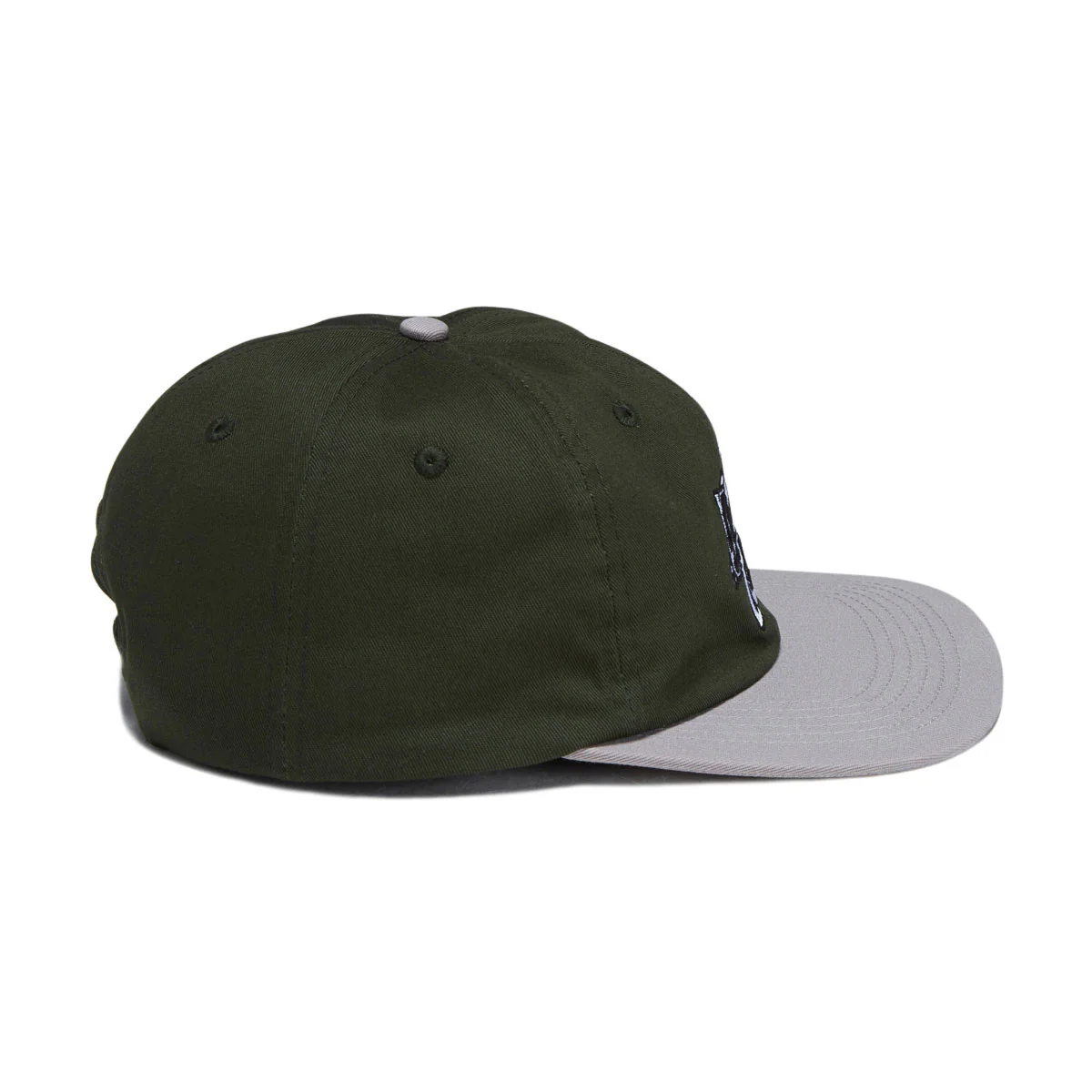 Santa Cruz Pay Off Stack Strip Snapback Hat - Forest/Grey - Image 4