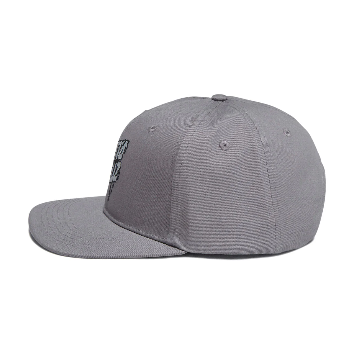 Santa Cruz Plasma Stacked Strip Snapback Hat - Heather Grey/Silver - Image 4