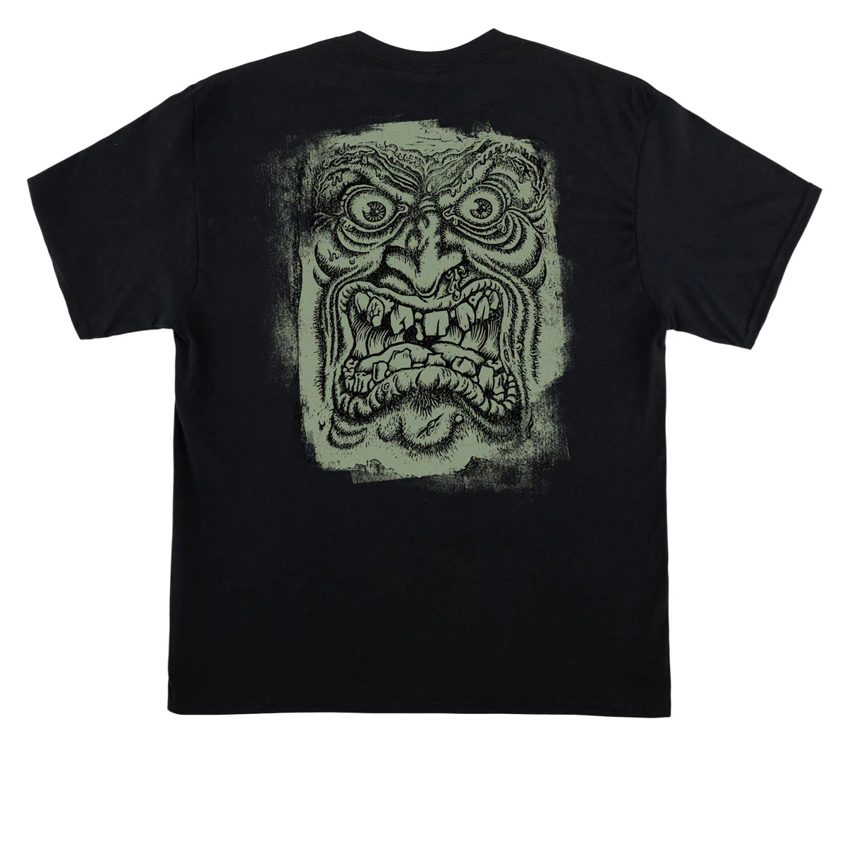 Santa Cruz Roskopp Block Face T-Shirt - Black