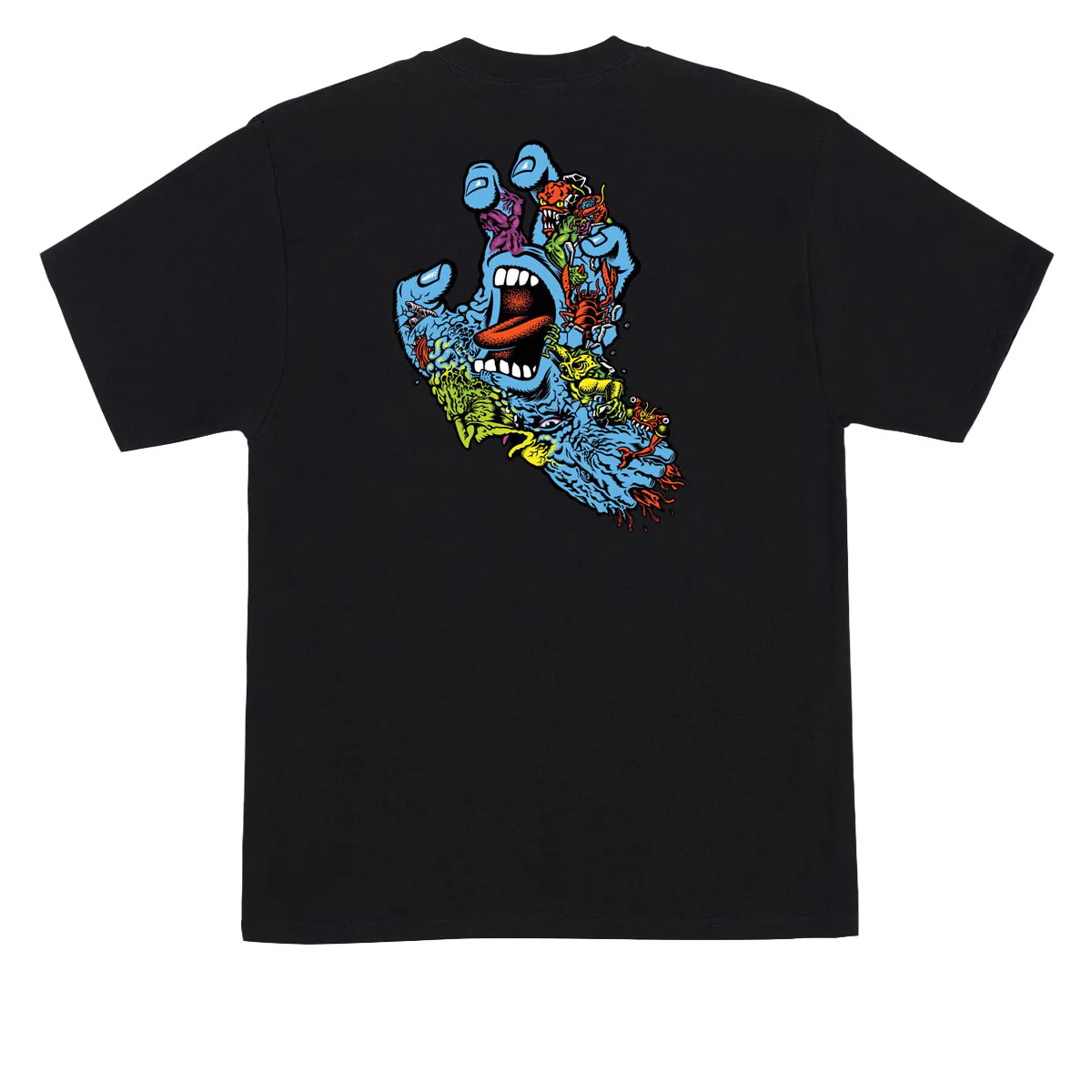 Santa Cruz Roskopp Screaming Five T-Shirt - Black