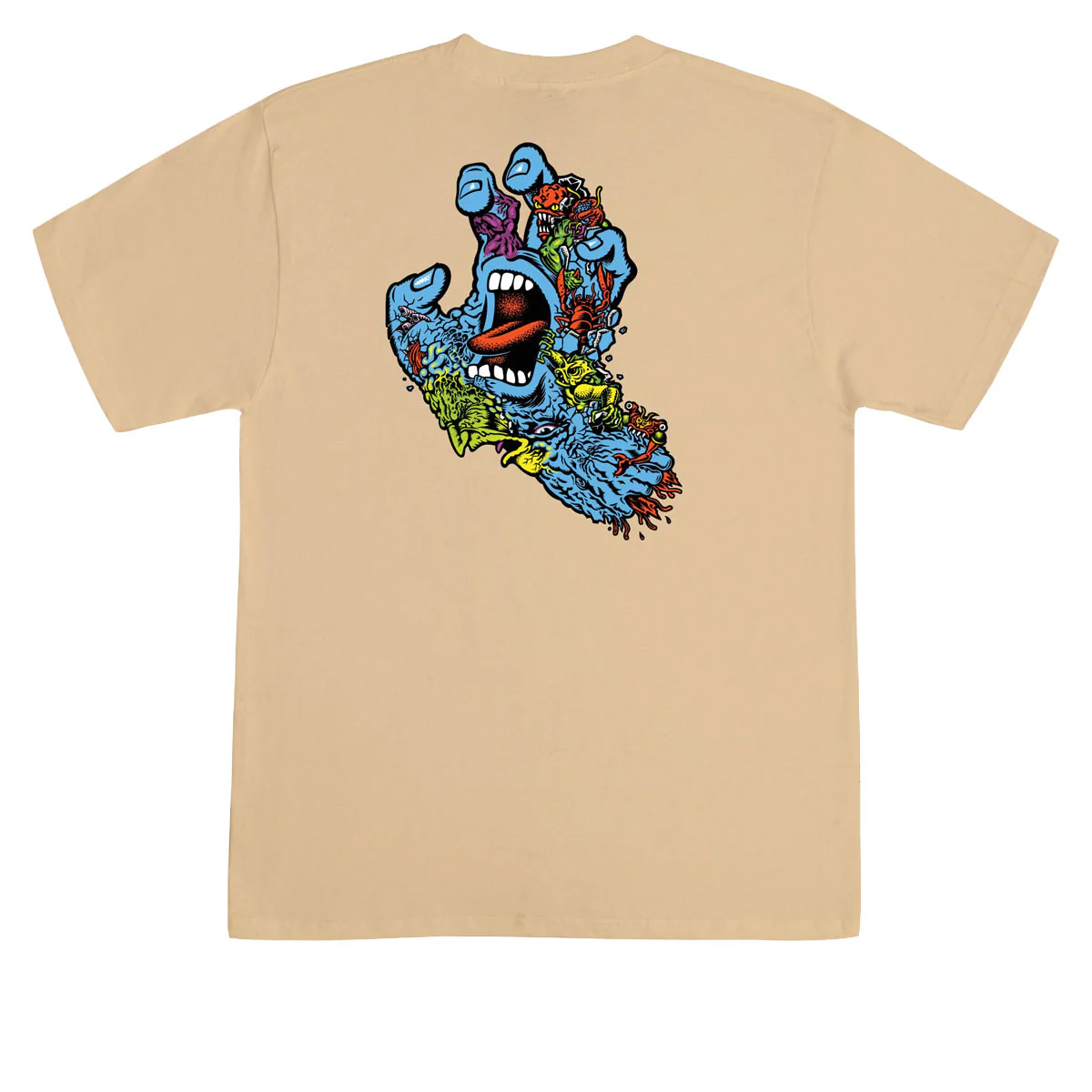 Santa Cruz Roskopp Screaming Five T-Shirt - Vegas Gold