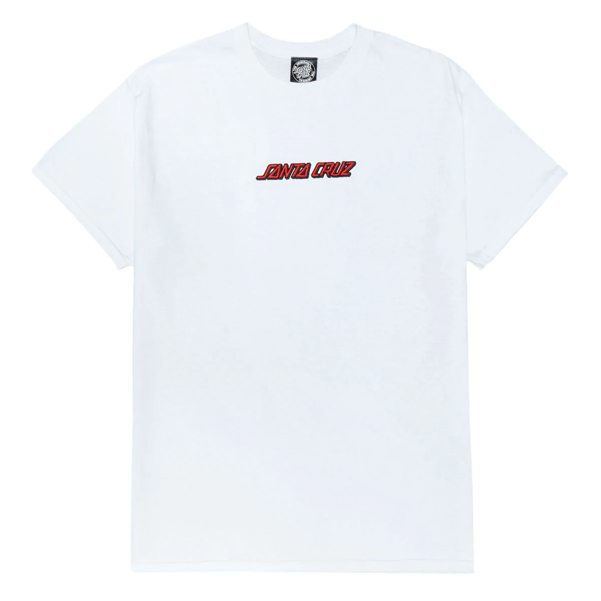 Santa Cruz Strip Embroidered T-Shirt - White