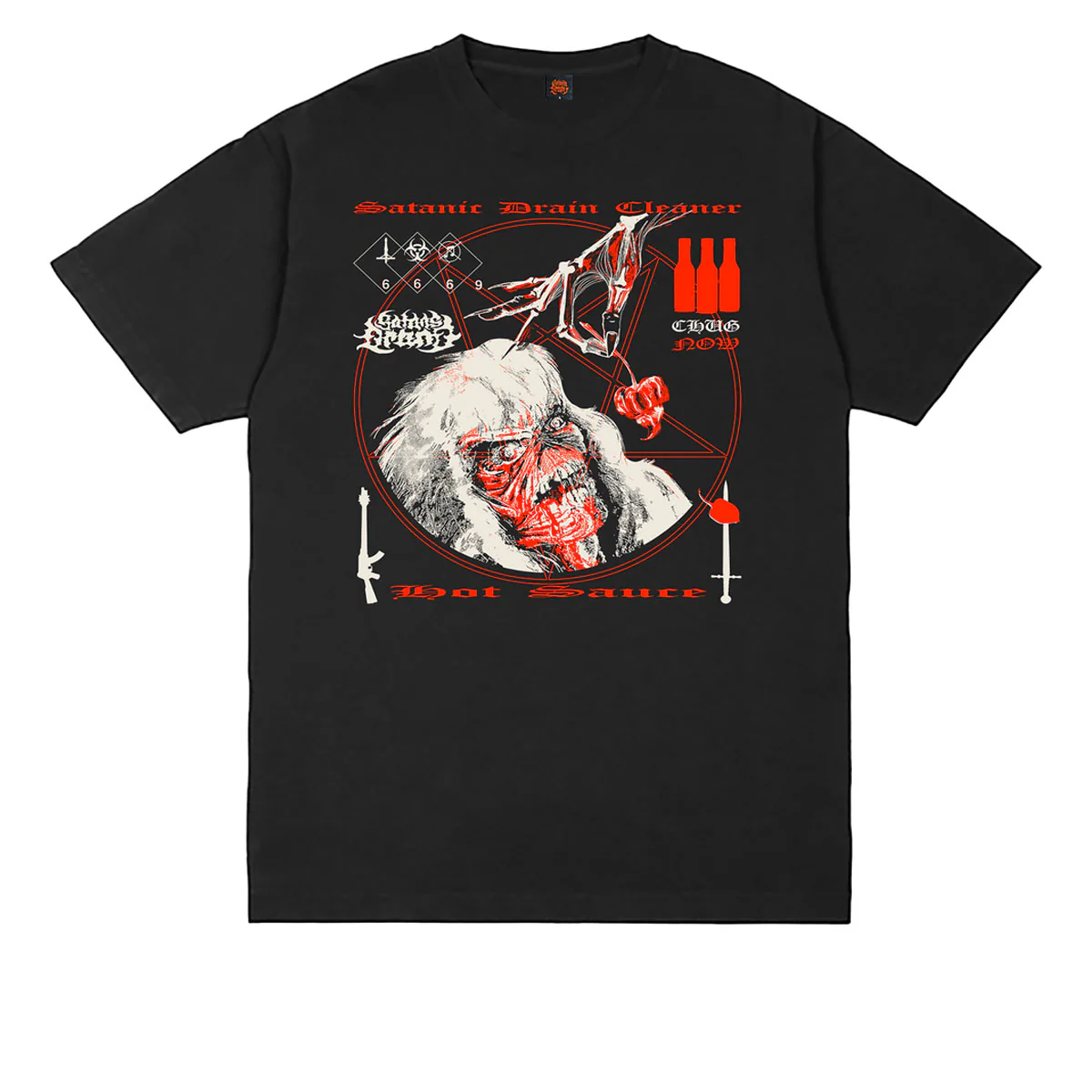 Satan's Drano Tweaker Eddie T-Shirt - Black