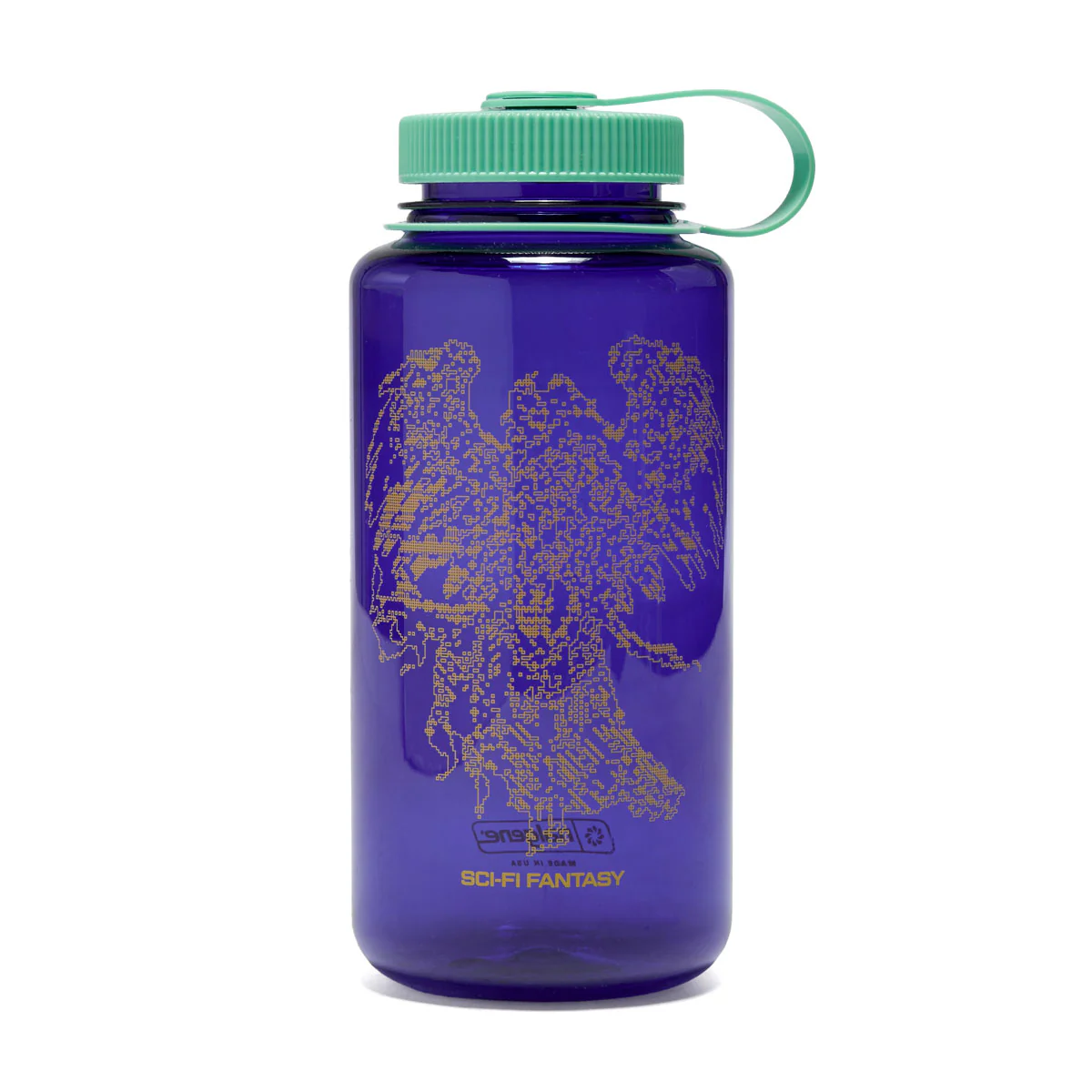 Sci-Fi Fantasy Angel Nalgene Water Bottle - Blue/Yellow