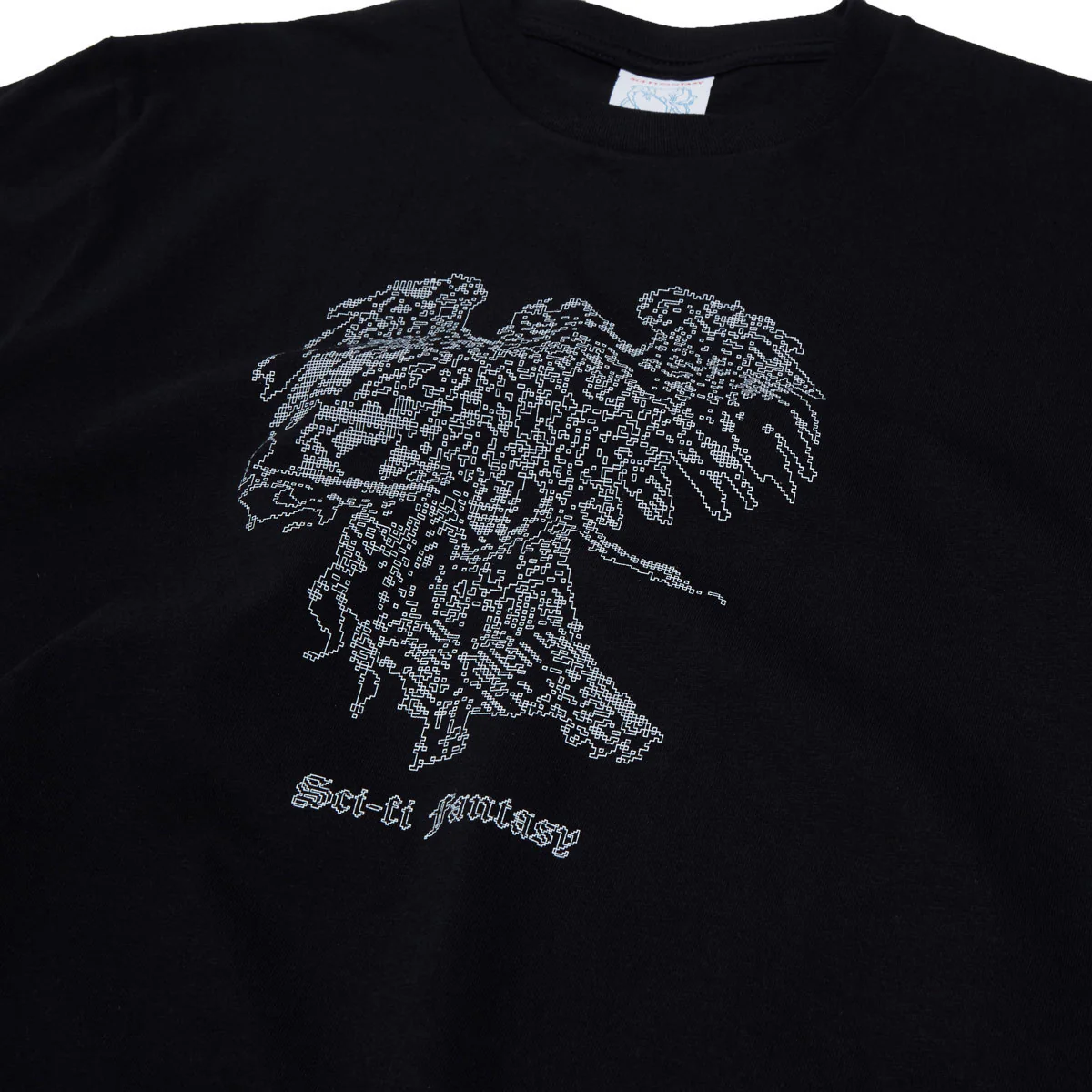 Sci-Fi Fantasy Angel T-Shirt - Black - Image 2