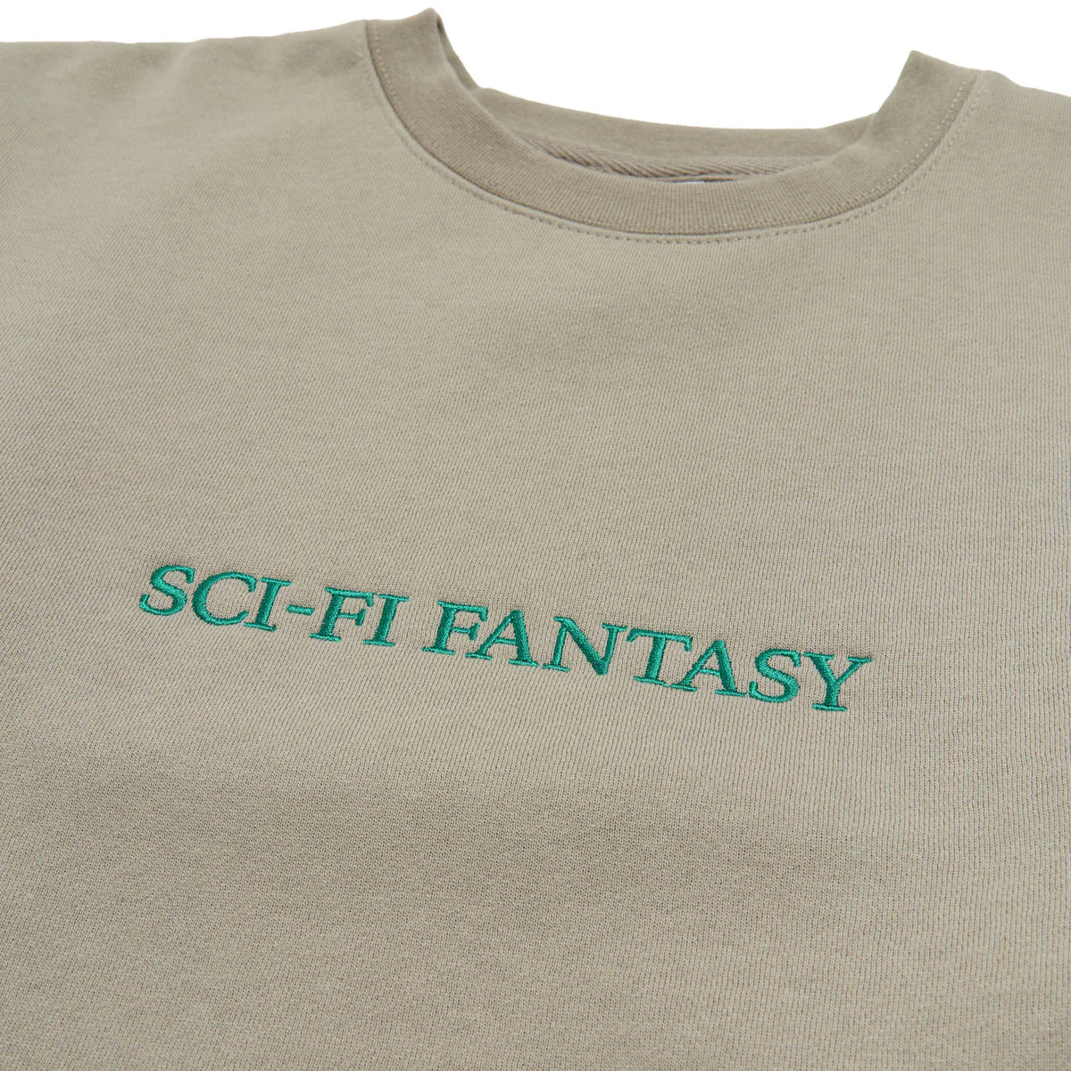 Sci-Fi Fantasy Logo Fleece Crewneck Sweatshirt - Cement - Image 2