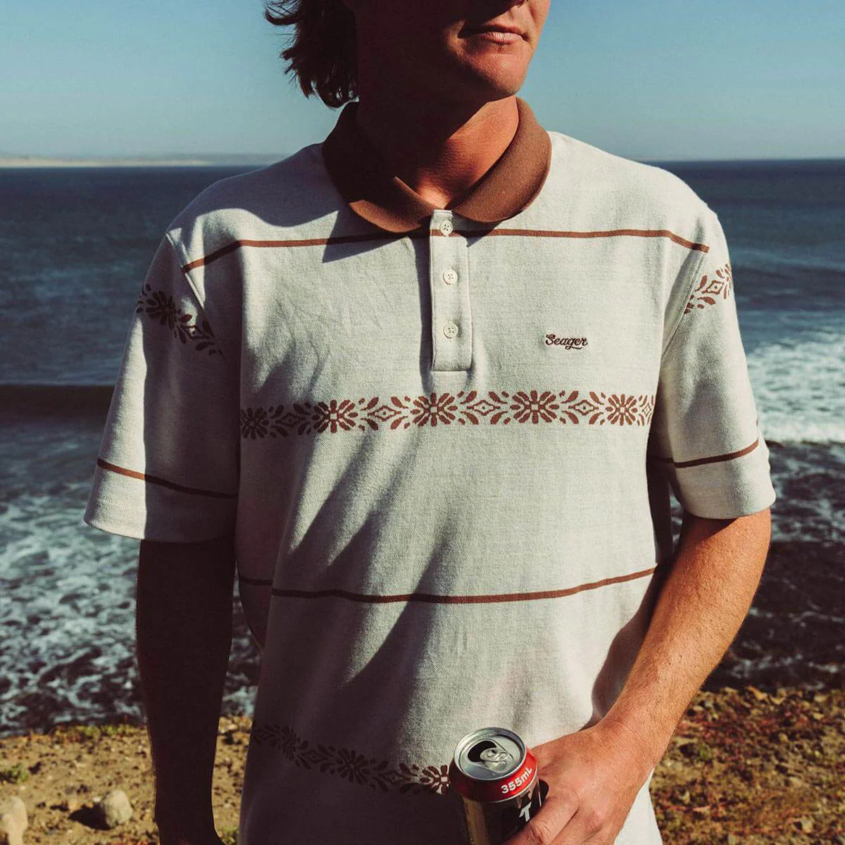 Seager Azteca Polo Shirt - Azteca Tile - Image 4