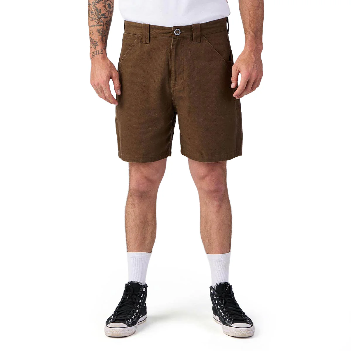 Seager Bison Canvas Shorts - Tobacco - Image 6