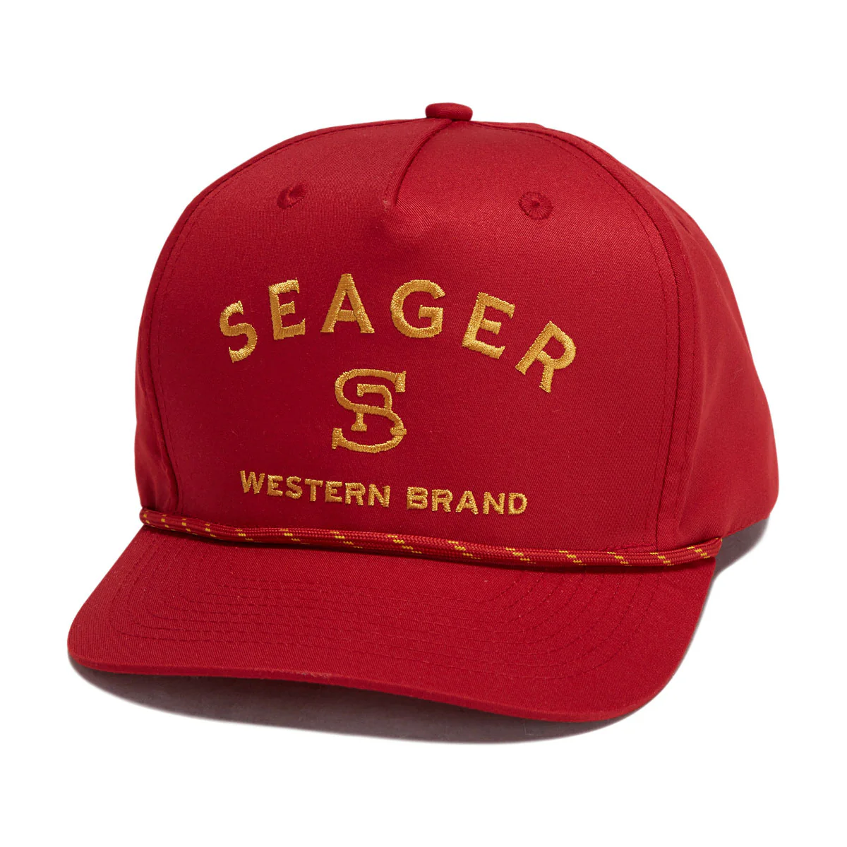 Seager Branded Snapback Hat - Maroon
