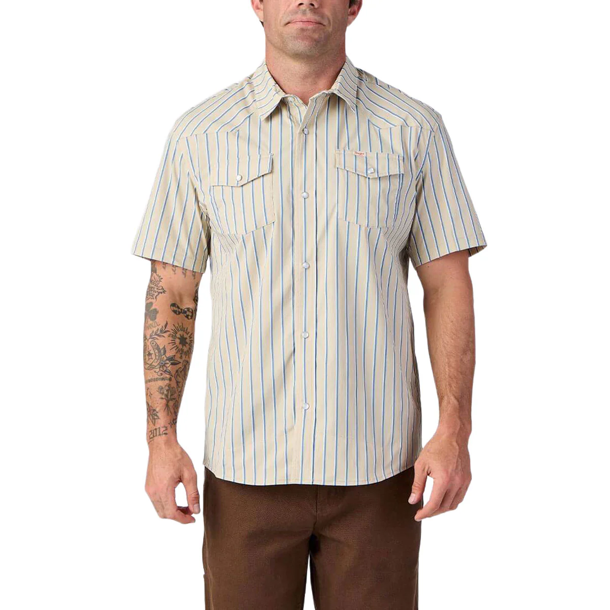 Seager El Ranchero Shirt - Tidal Foam Stripe - Image 2