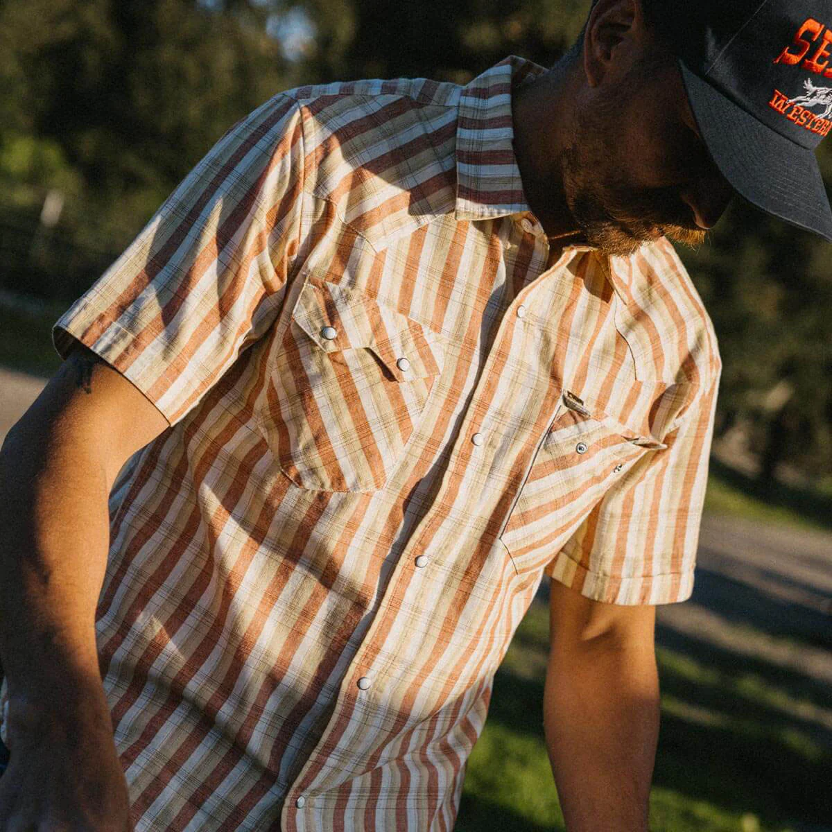 Seager Sawtoof Shirt - White Wash Plaid - Image 5