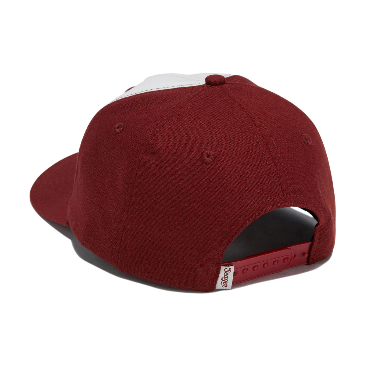 Seager Uncle Bill Snapback Hat - Red/White - Image 2