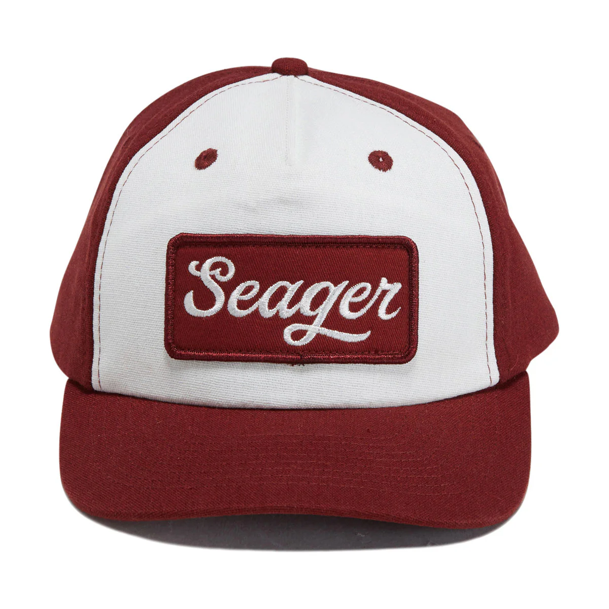 Seager Uncle Bill Snapback Hat - Red/White - Image 5